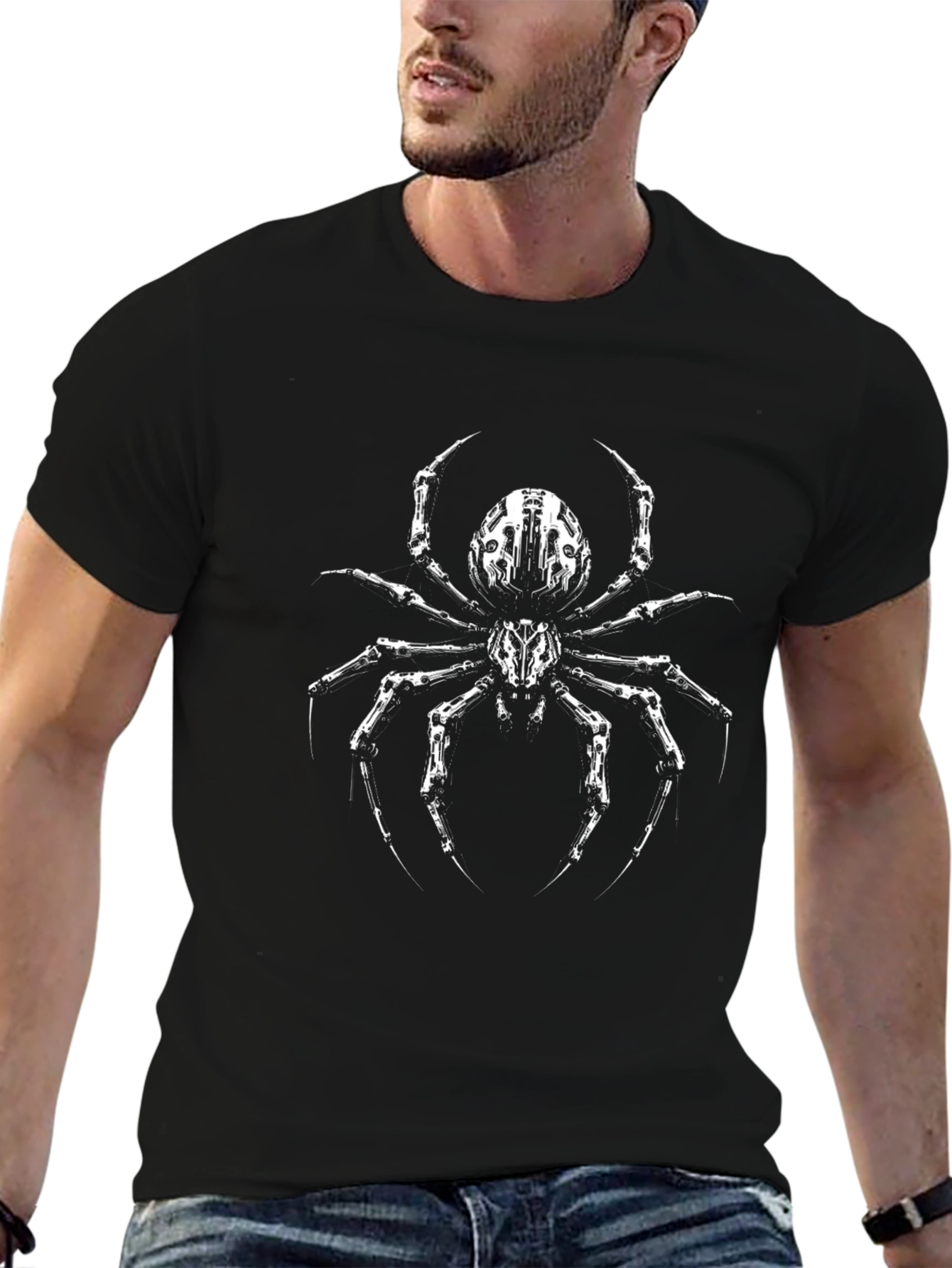 Black Spider Graphic T-Shirt
