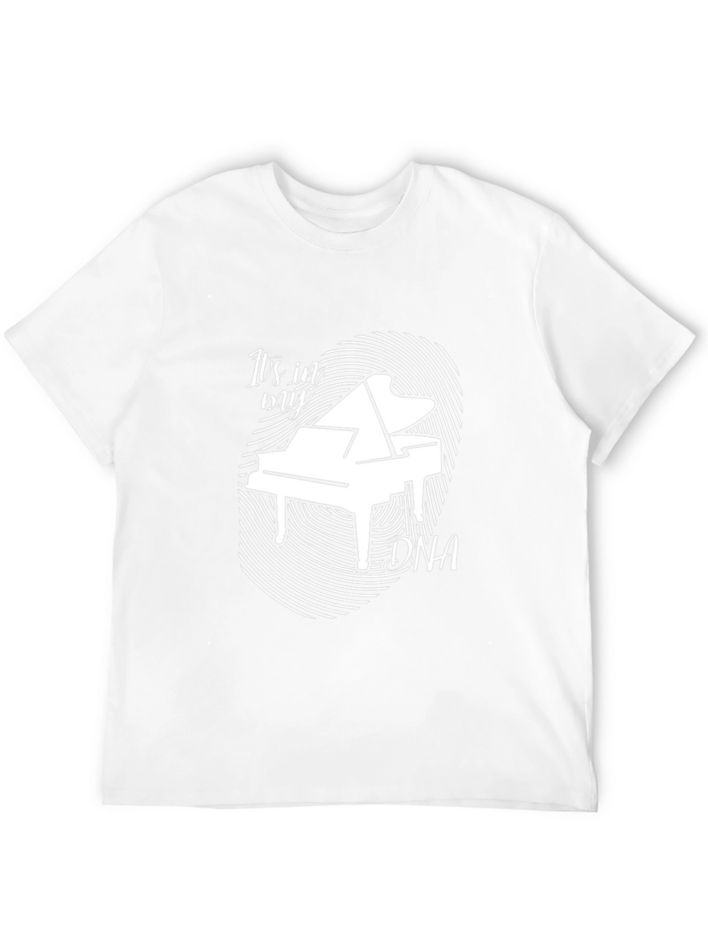 Piano DNA Graphic Tee - Music Lover Shirt
