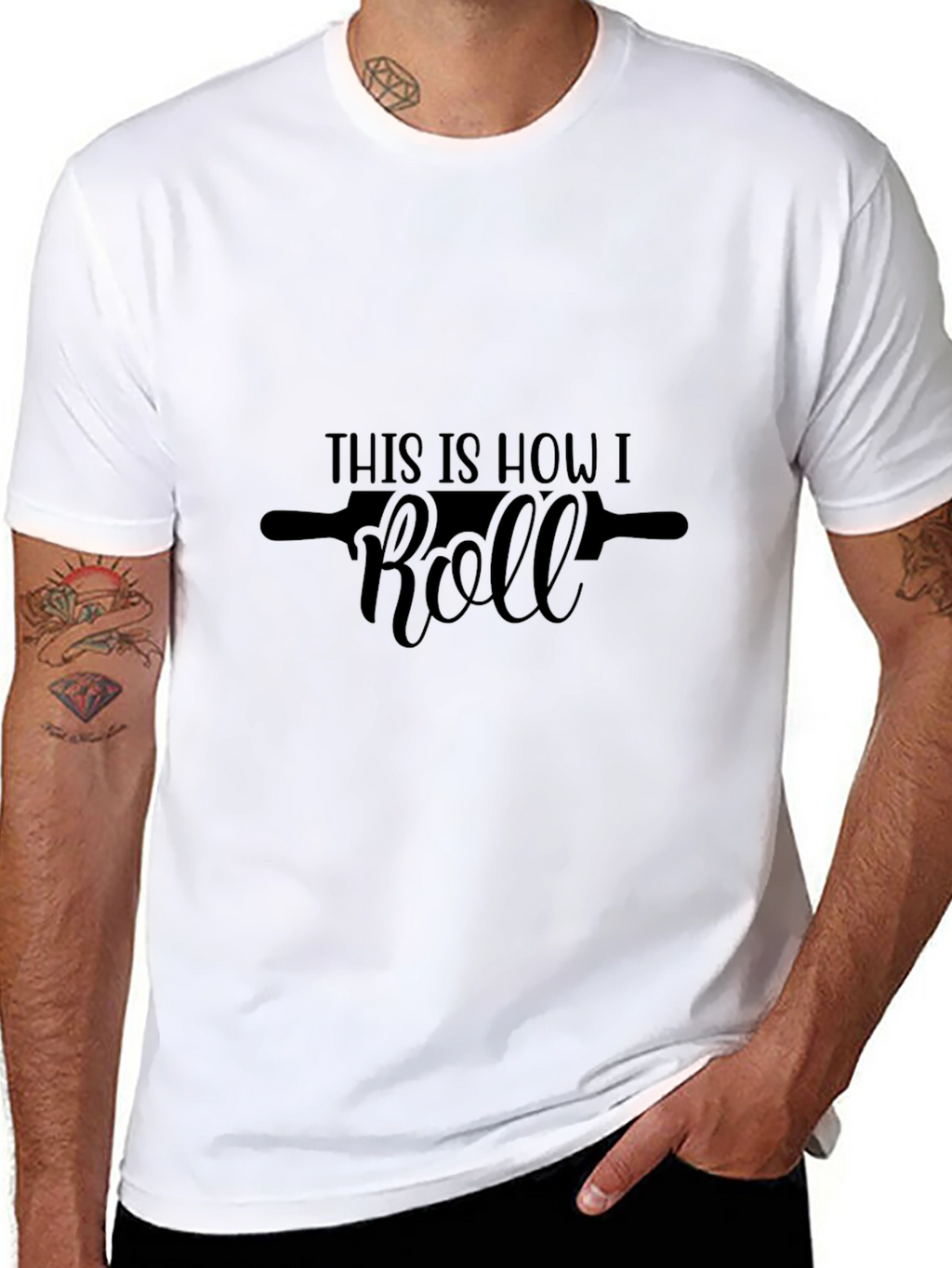 This Is How I Roll Black Graphic Tee Shirt