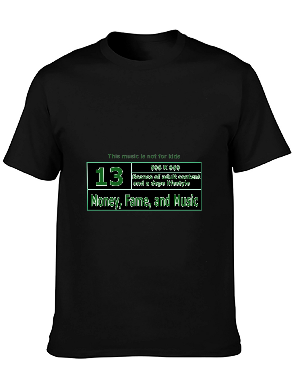 Explicit Content T-Shirt - Money Fame and Music