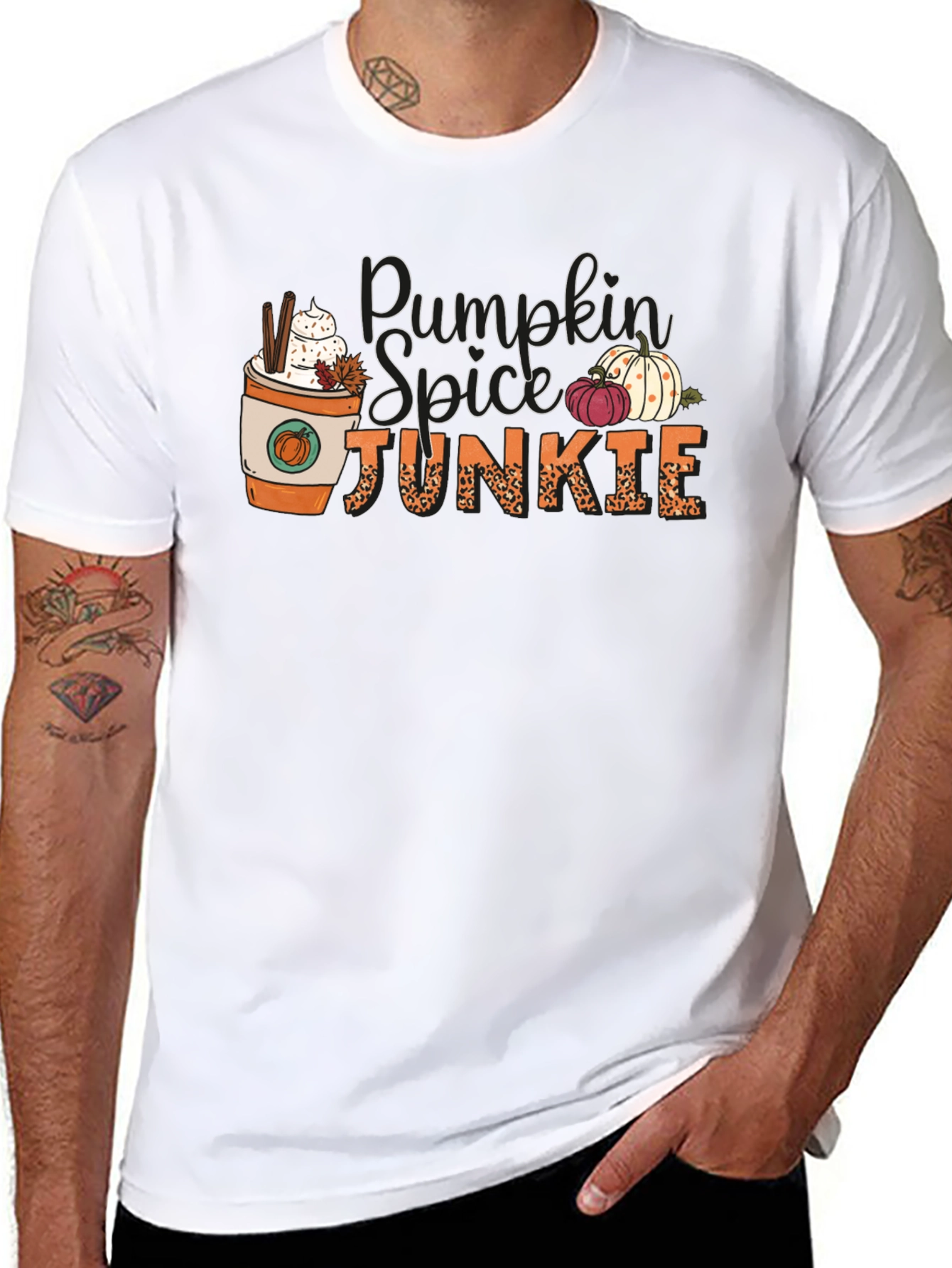 Pumpkin Spice Junkie Black Tee