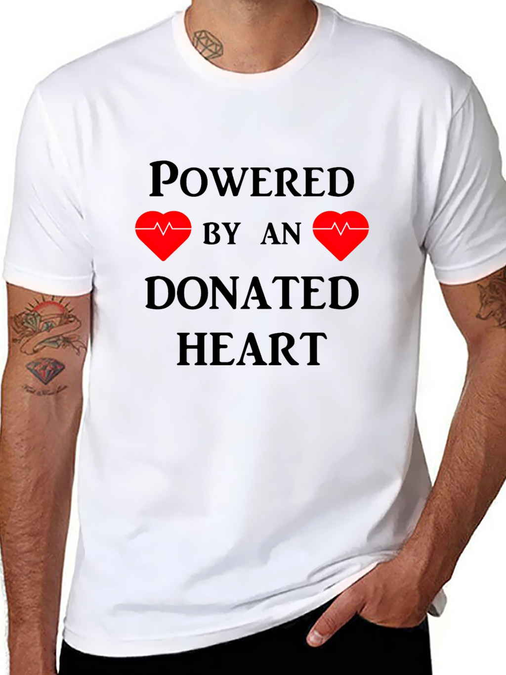 Powered by Donated Heart T-Shirt