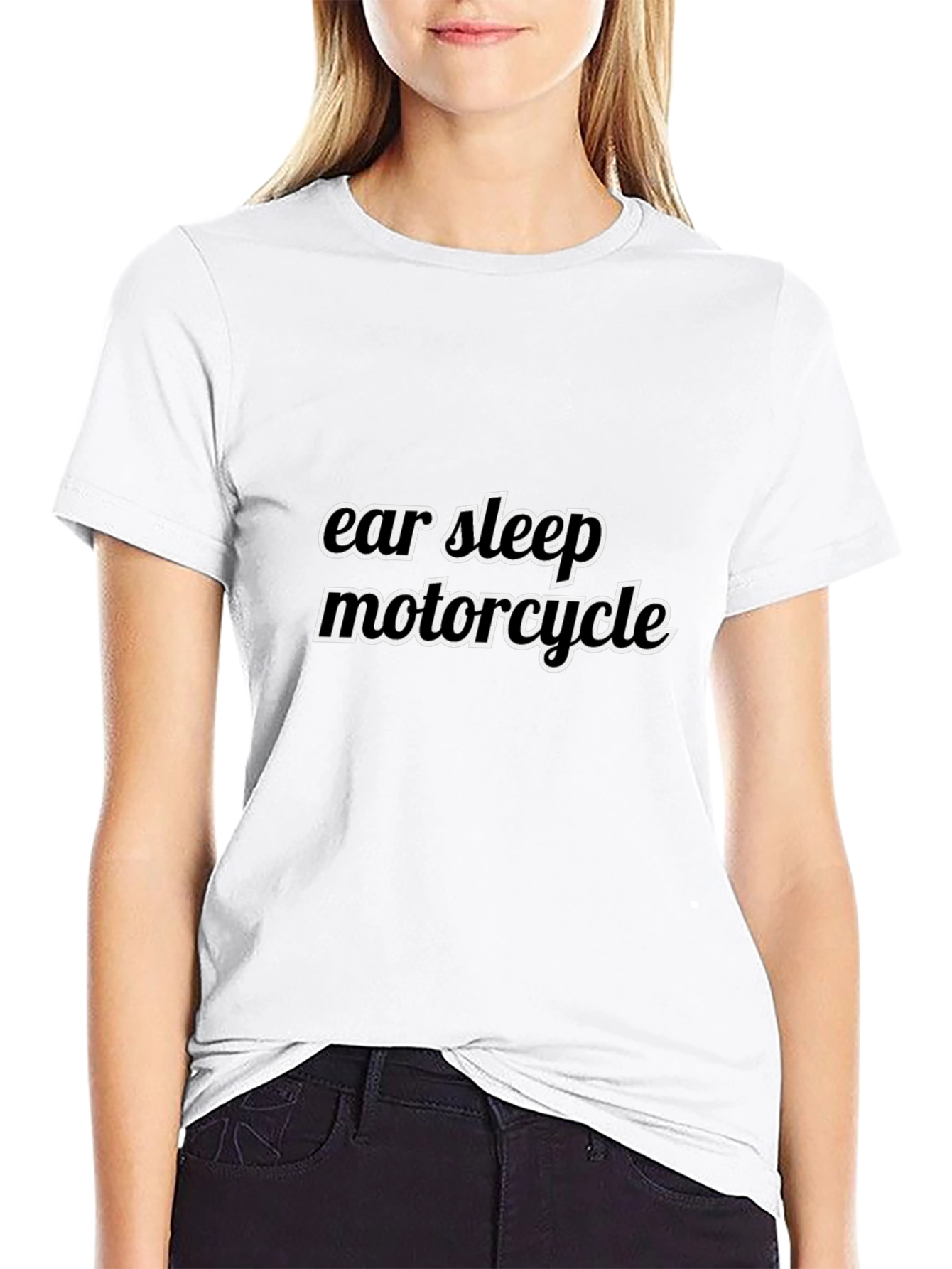 Eat Sleep Motorcycle T-Shirt - Black