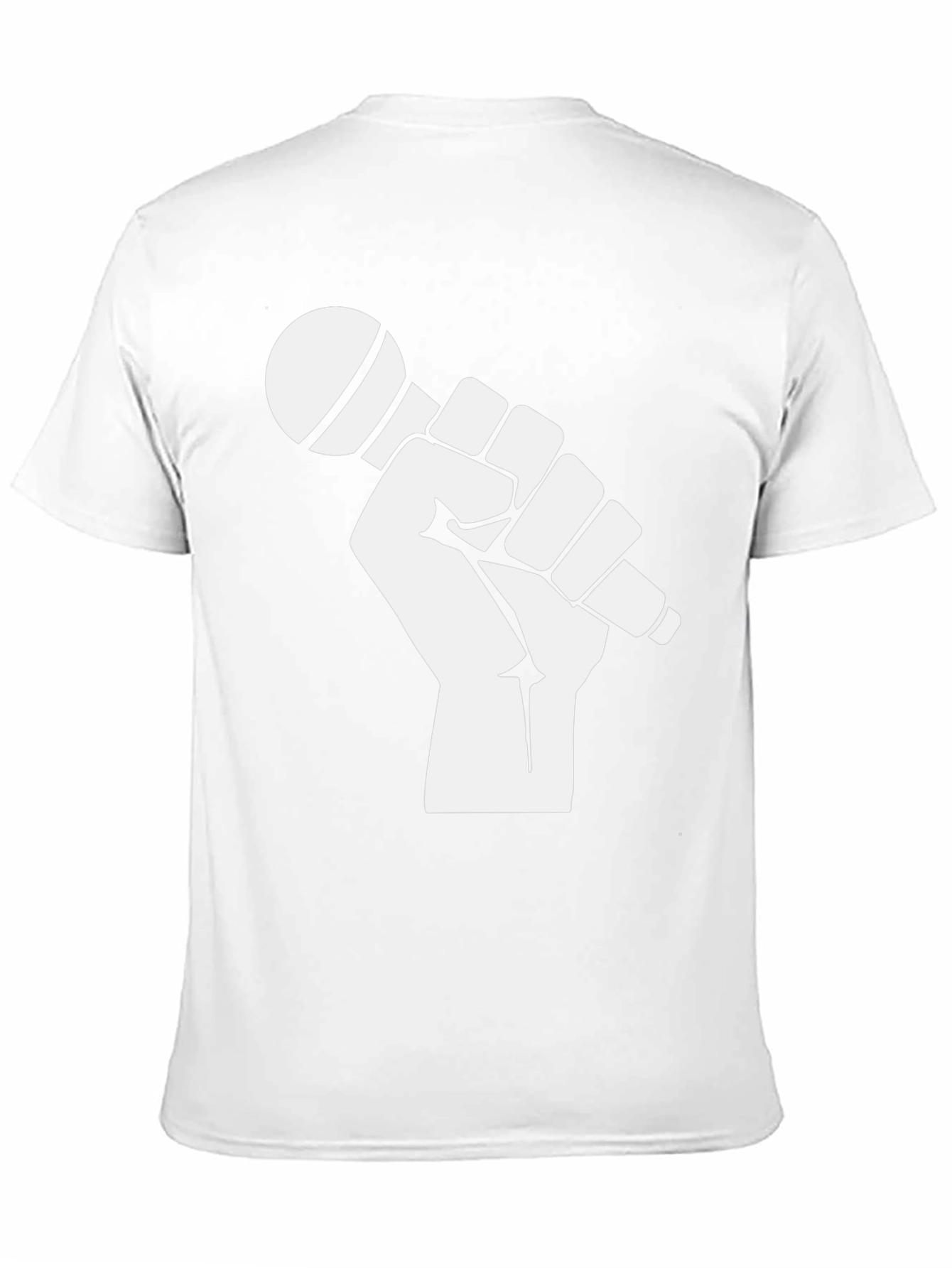 Mic Check T-Shirt - Black Cotton Graphic Tee