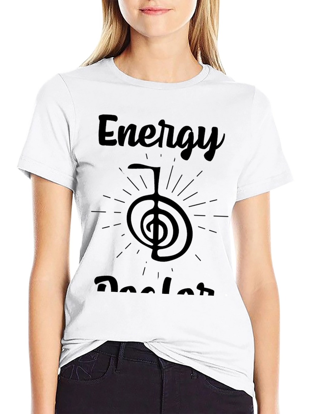 Energy Healer Graphic Tee - Unisex Black T-Shirt