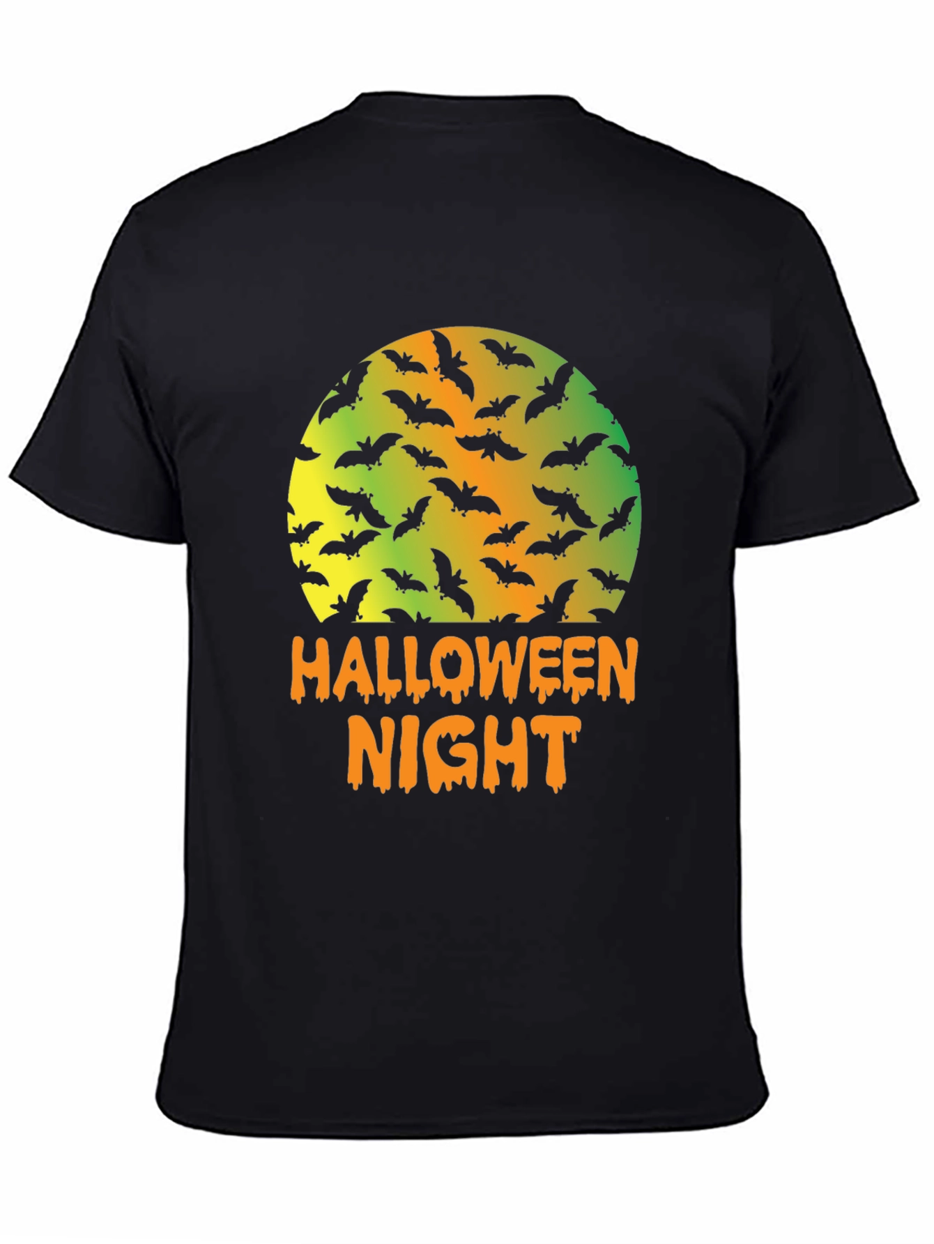 Halloween Night Bats Graphic T-Shirt