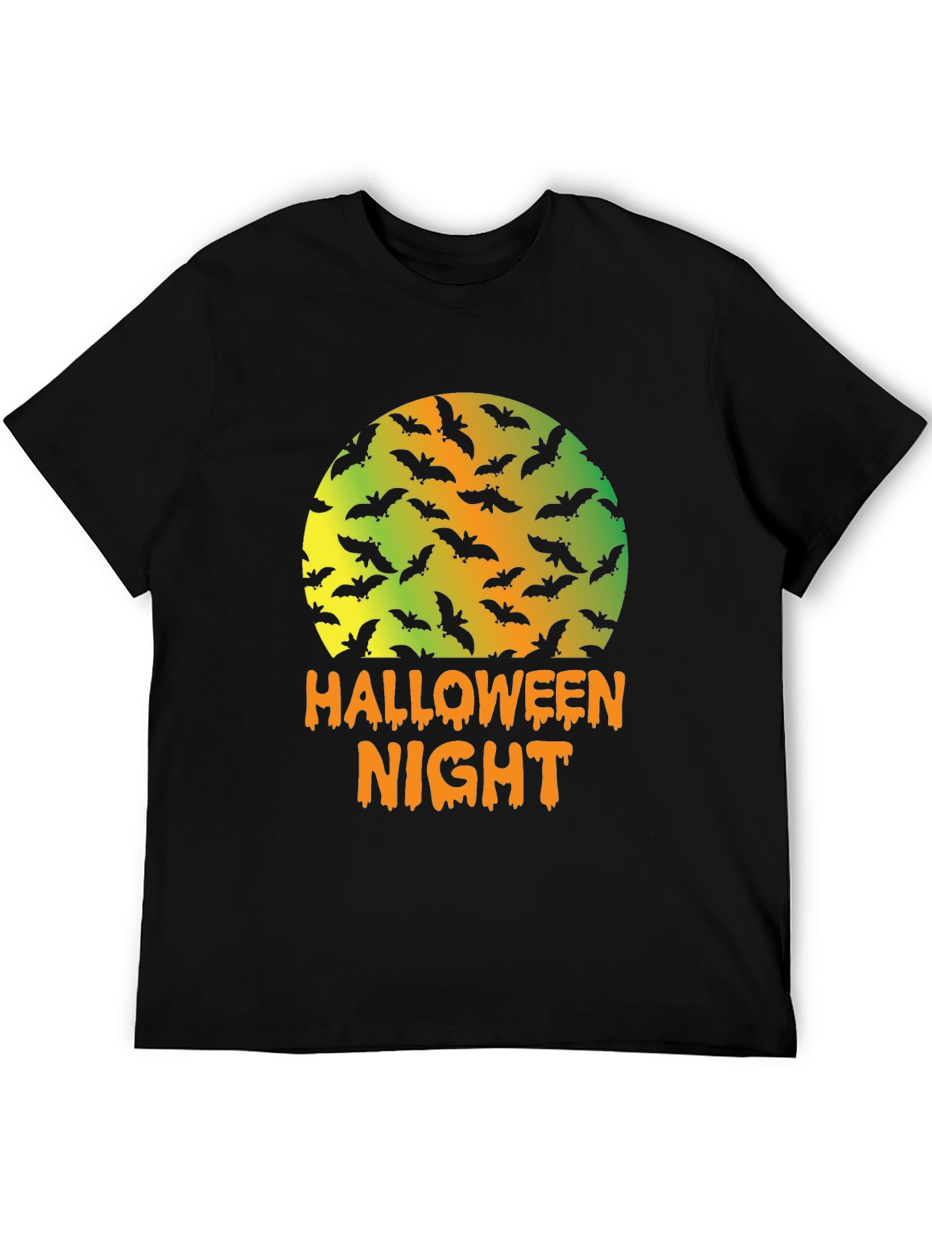 Halloween Night Bats Graphic T-Shirt