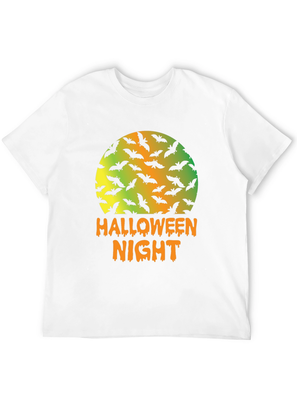 Halloween Night Bats Graphic T-Shirt
