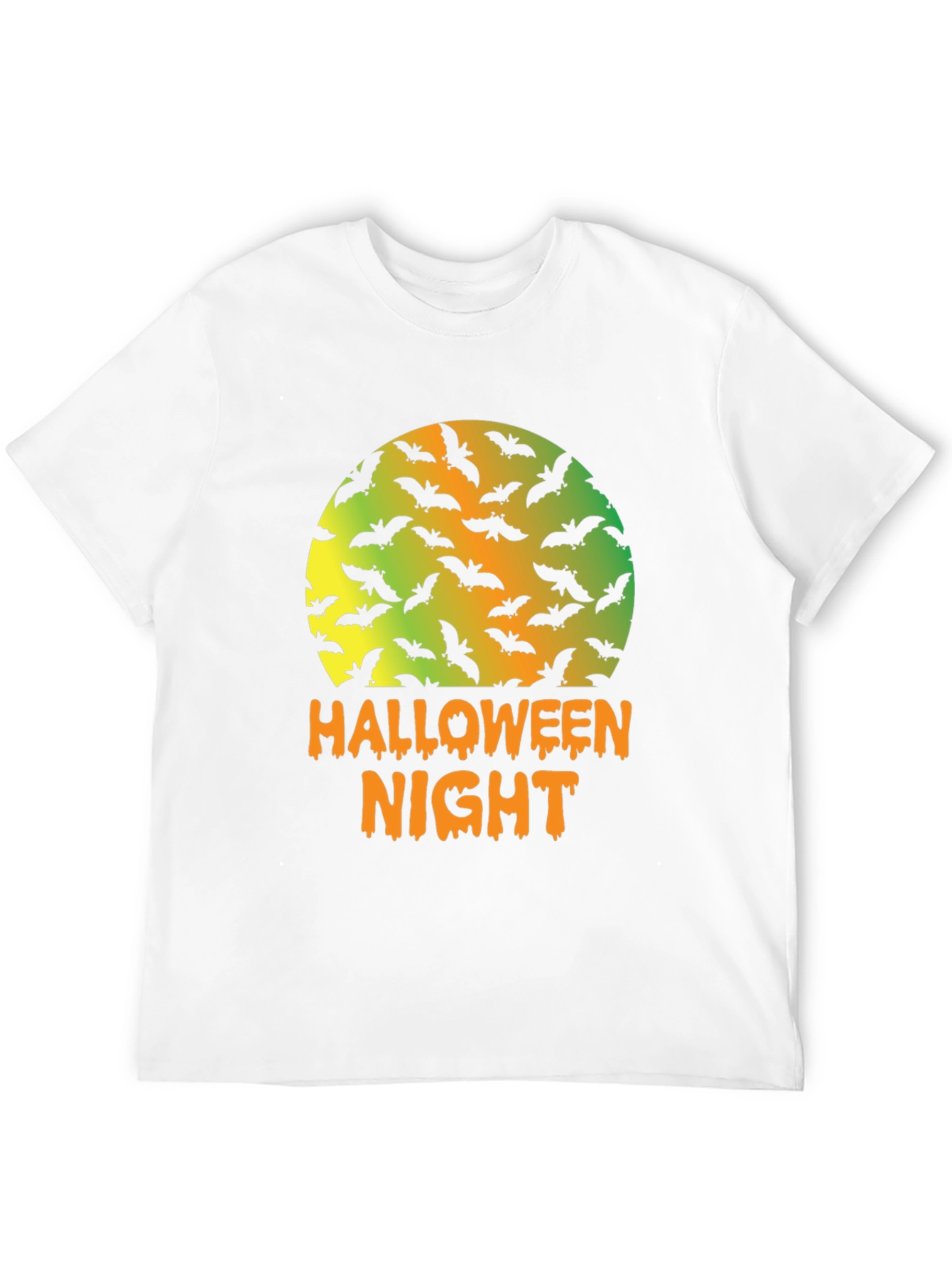 Halloween Night Bats Graphic T-Shirt