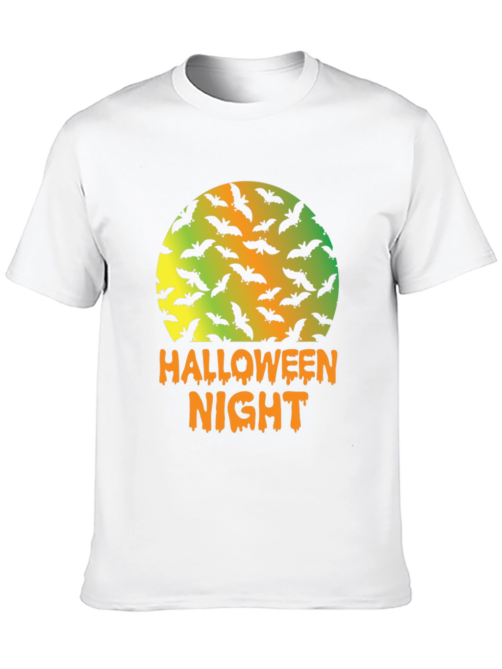 Halloween Night Bats Graphic T-Shirt