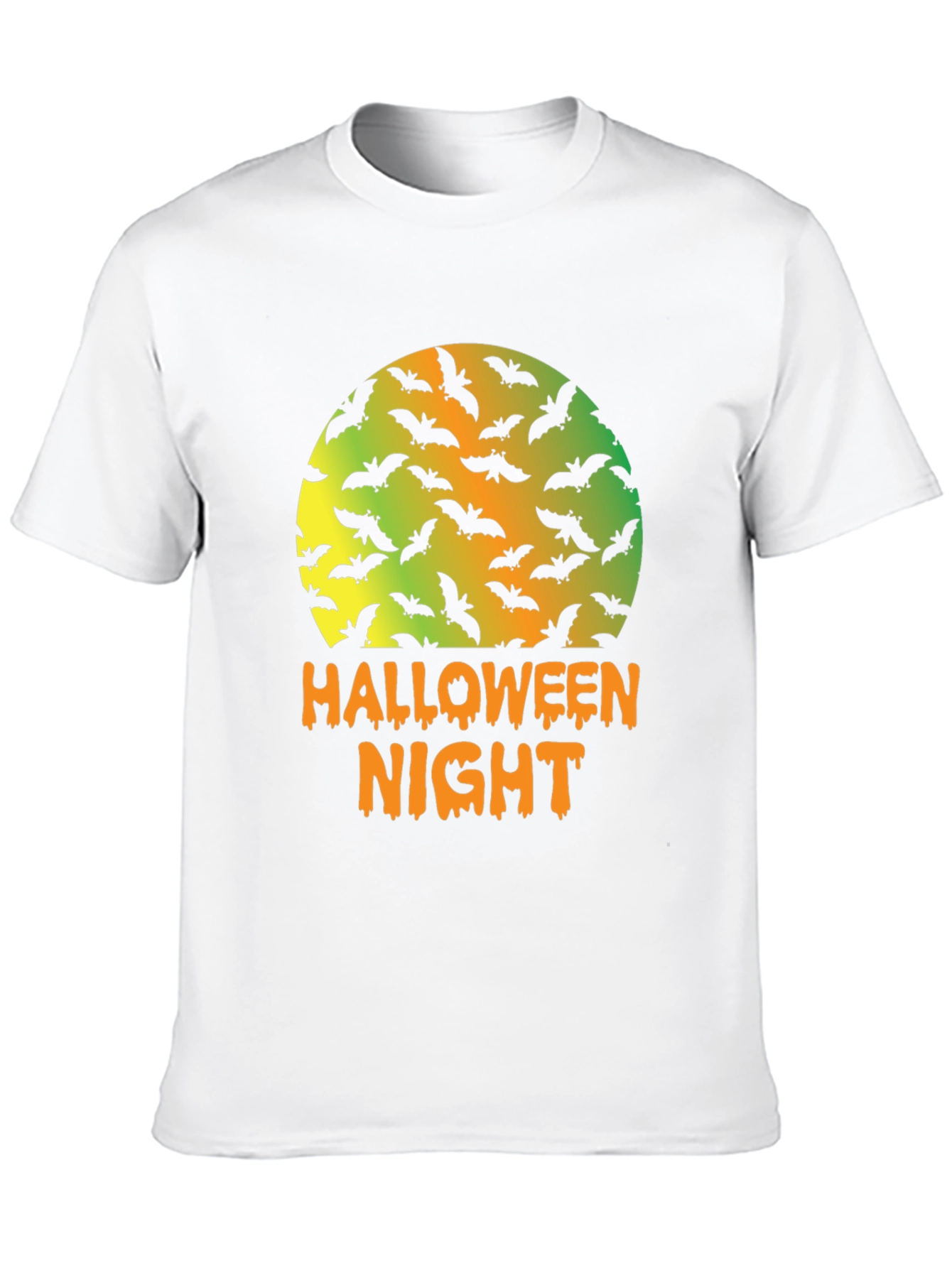 Halloween Night Bats Graphic T-Shirt