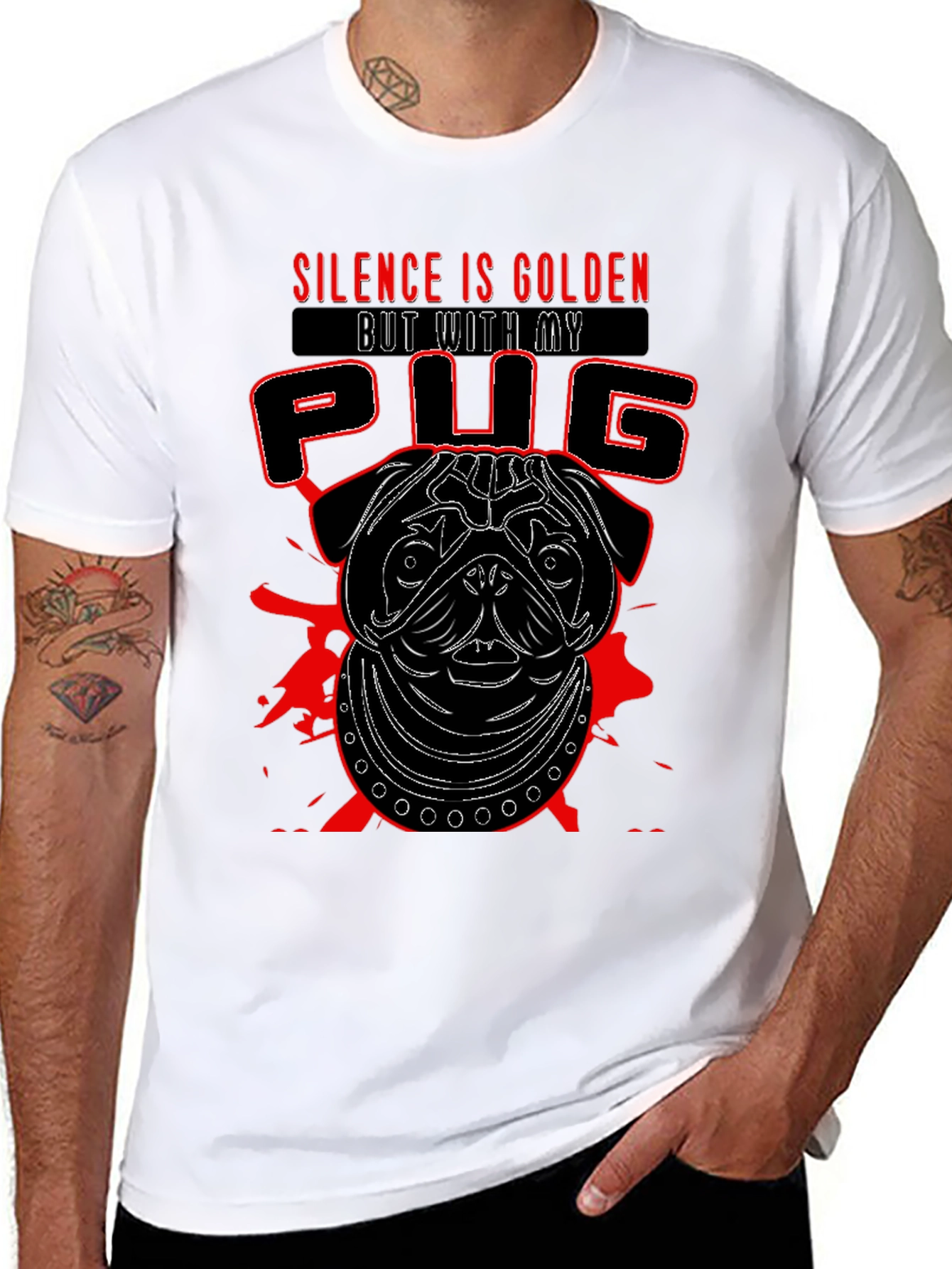 Silence is Golden But With My Pug T-Shirt