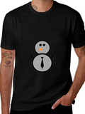 Snowman Graphic Tee - Festive Winter Shirt