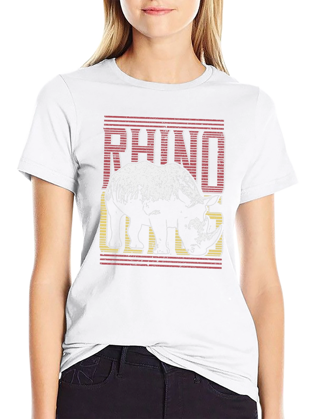 Rhino Graphic T-Shirt - Stylish Animal Tee