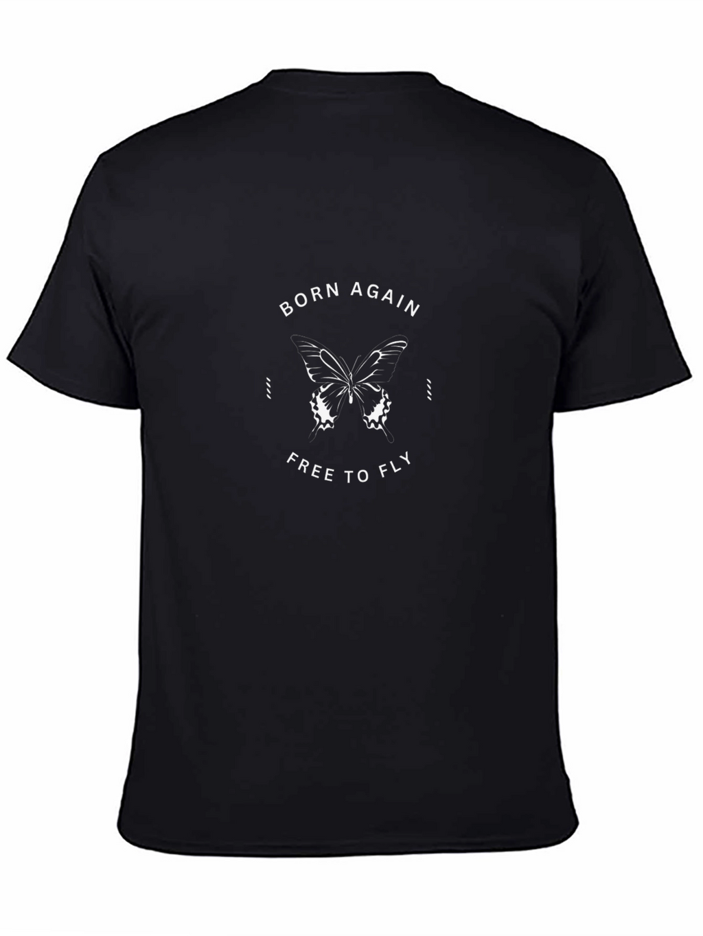 Born Again Free To Fly Graphic Black T-Shirt