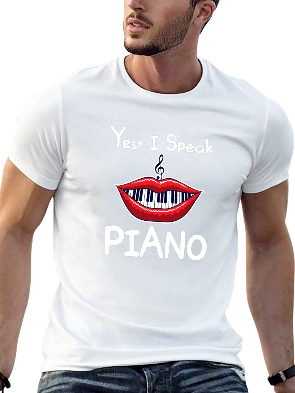 Yes I Speak Piano T-Shirt - Musician Apparel