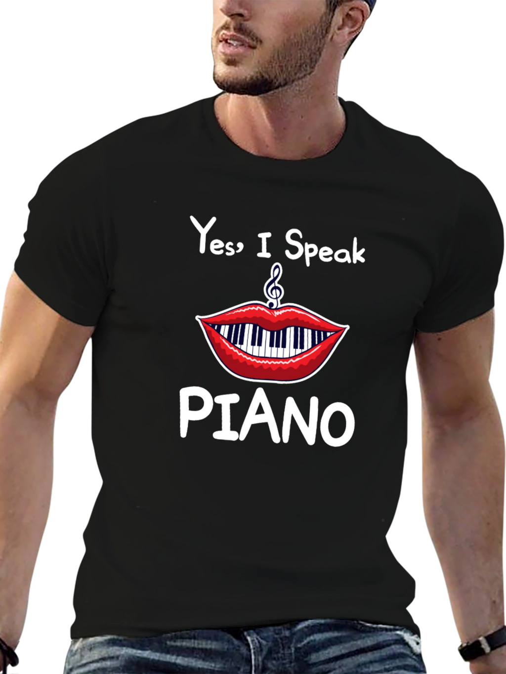 Yes I Speak Piano T-Shirt - Musician Apparel