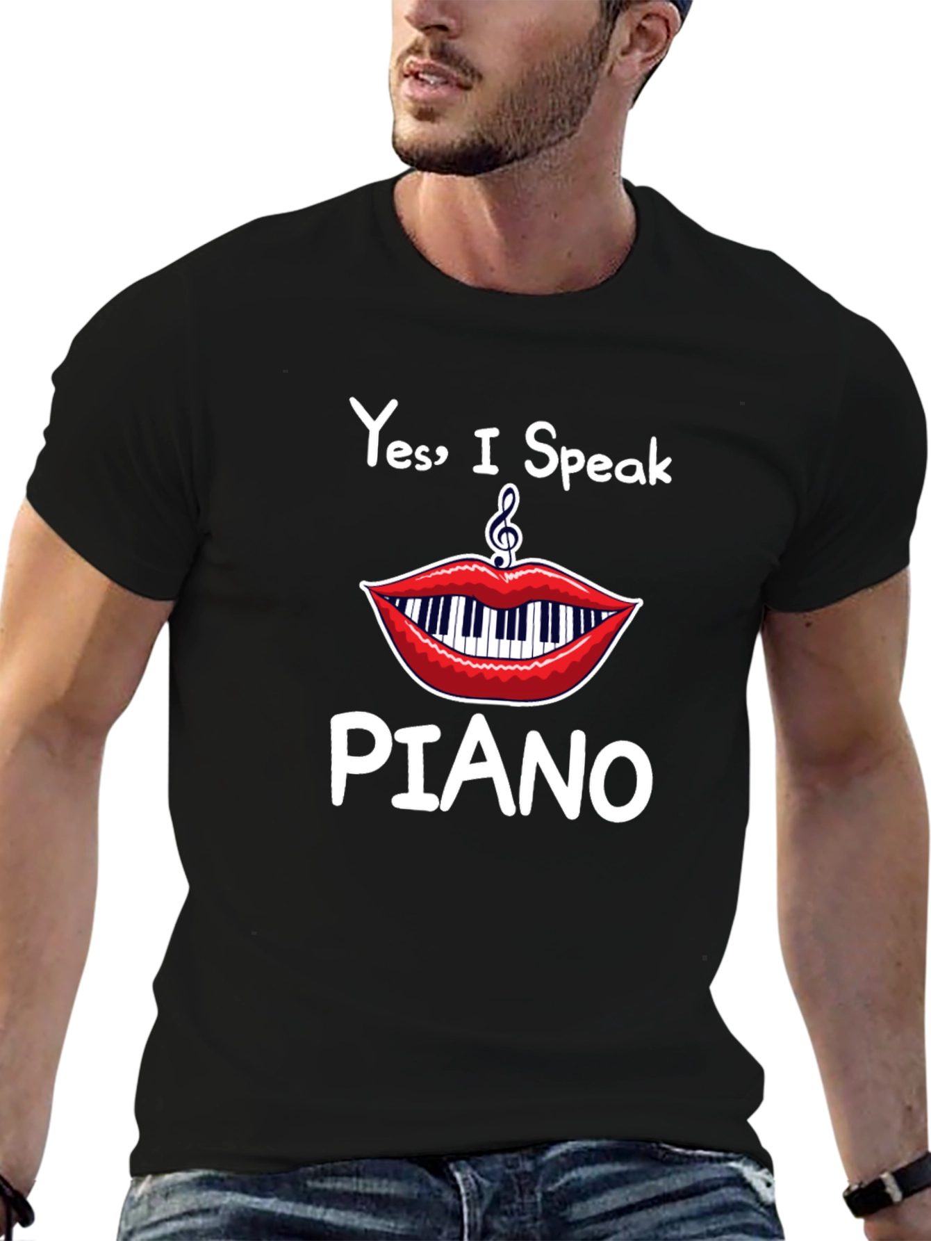 Yes I Speak Piano T-Shirt - Musician Apparel