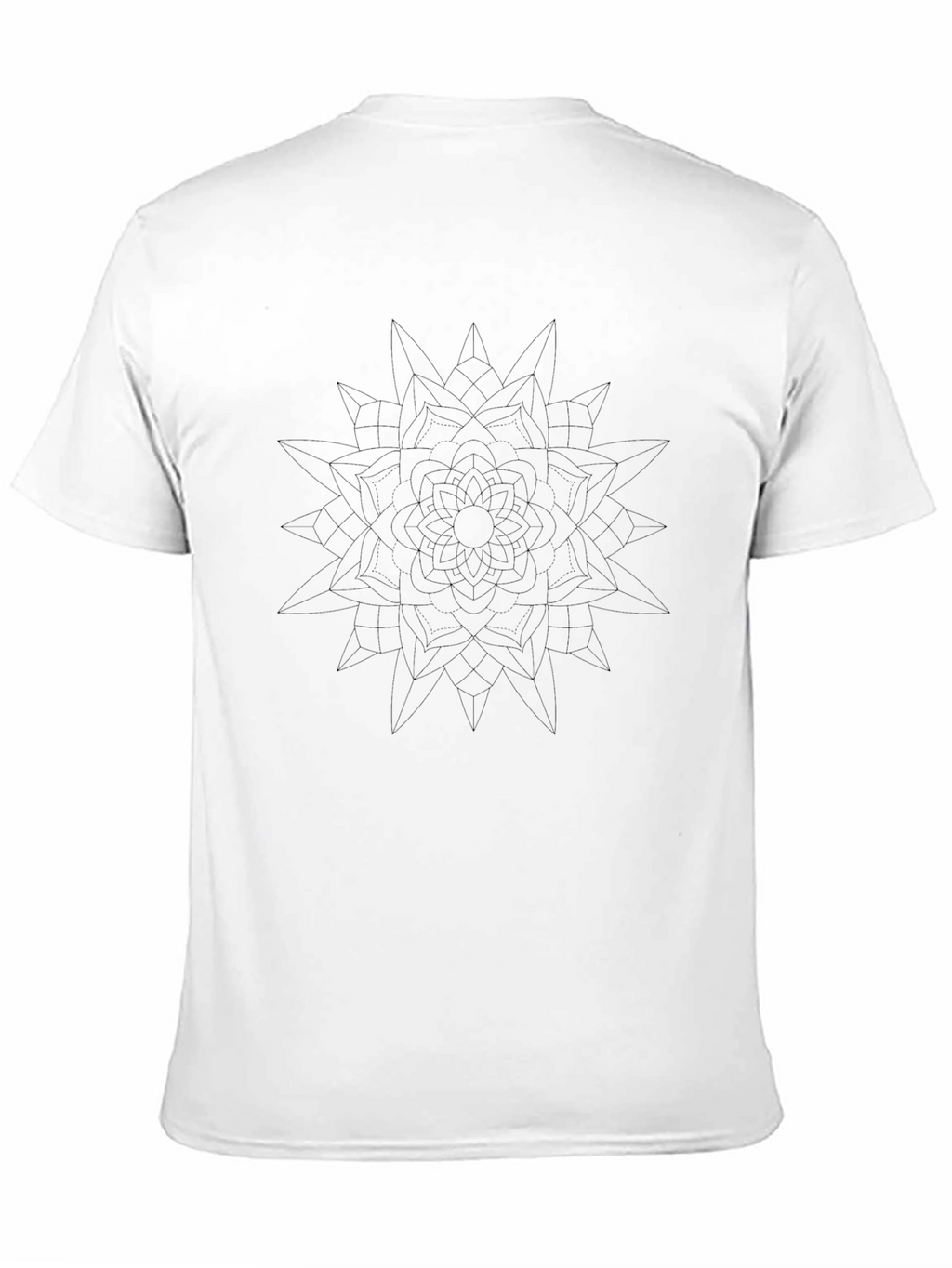 Black Mandala Graphic Tee - Mens Casual Style