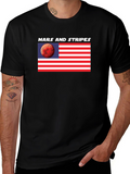 Mars and Stripes Graphic T-Shirt