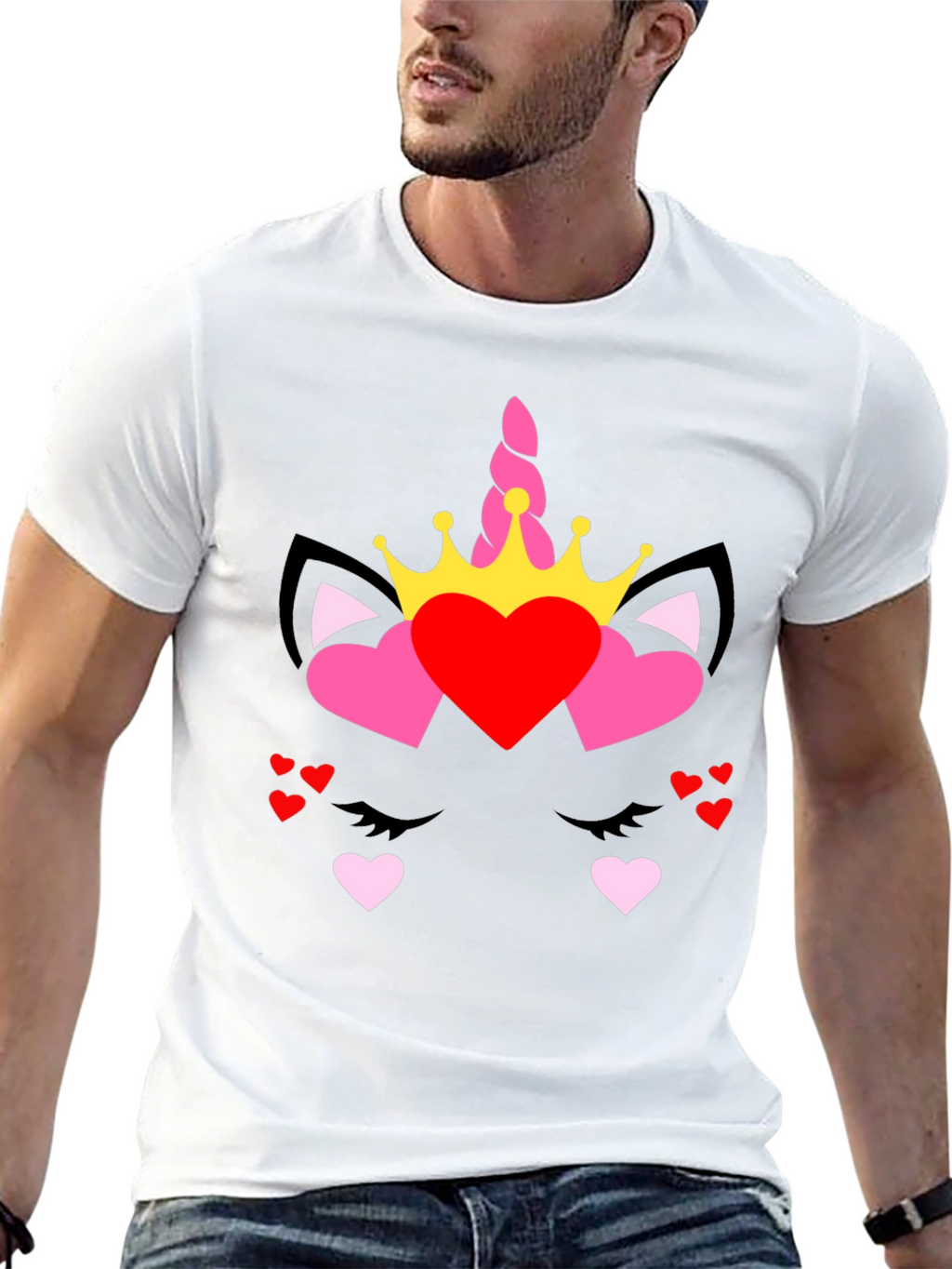 Unicorn Heart Valentines T-Shirt