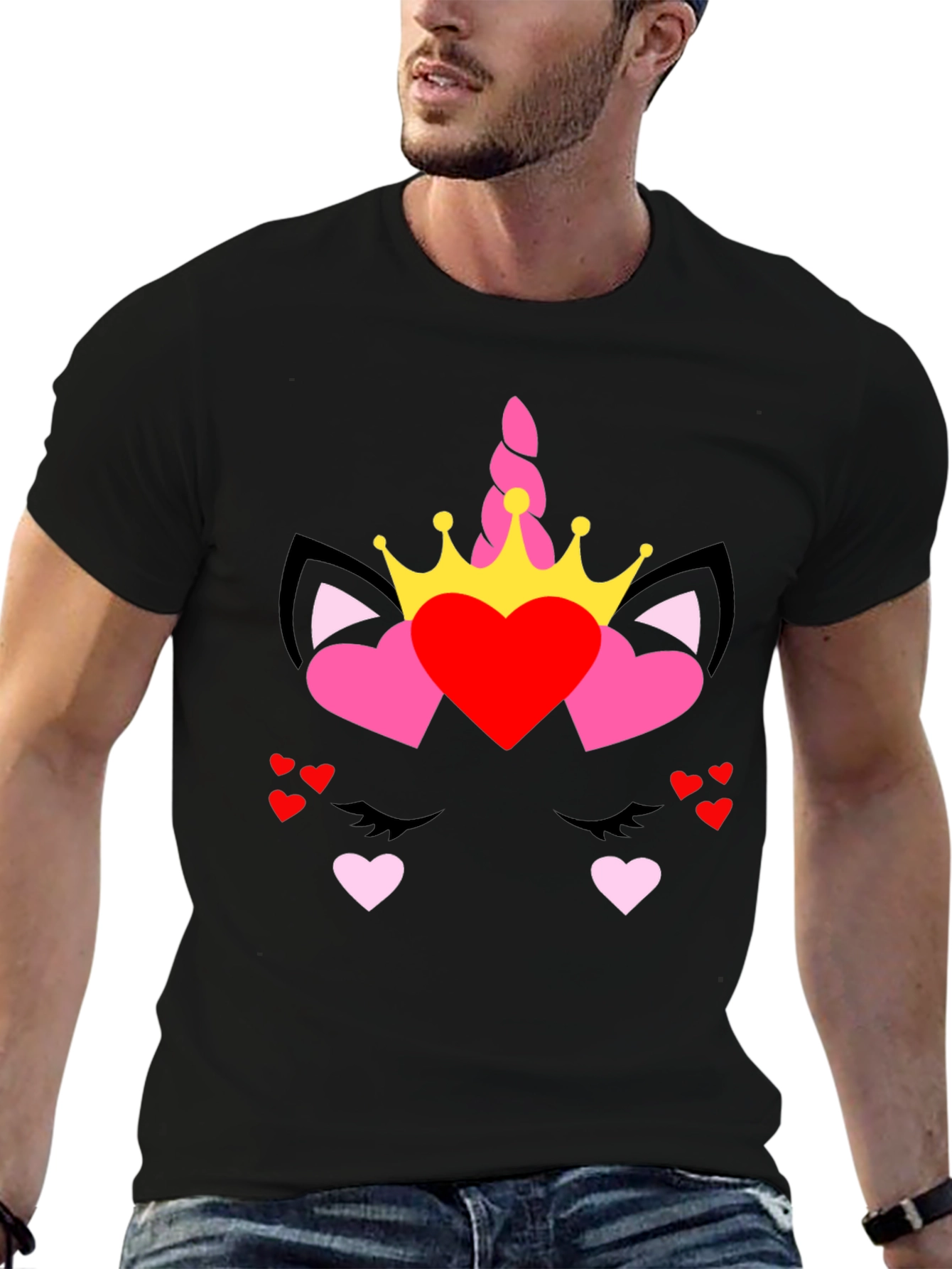 Unicorn Heart Valentines T-Shirt
