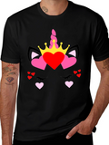 Unicorn Heart Valentines T-Shirt