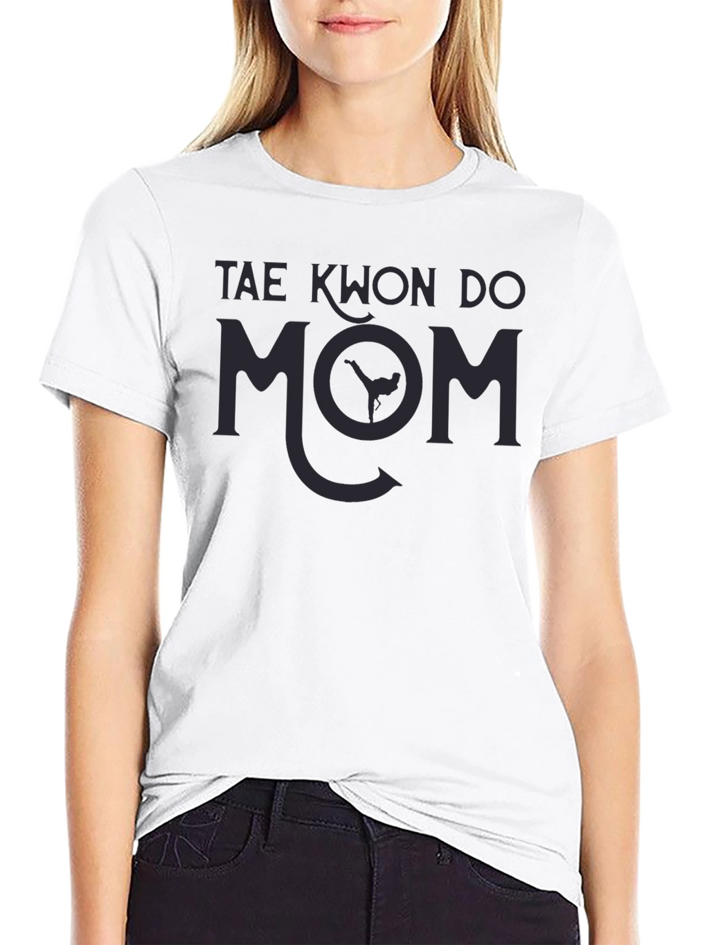 Tae Kwon Do Mom Black T-Shirt