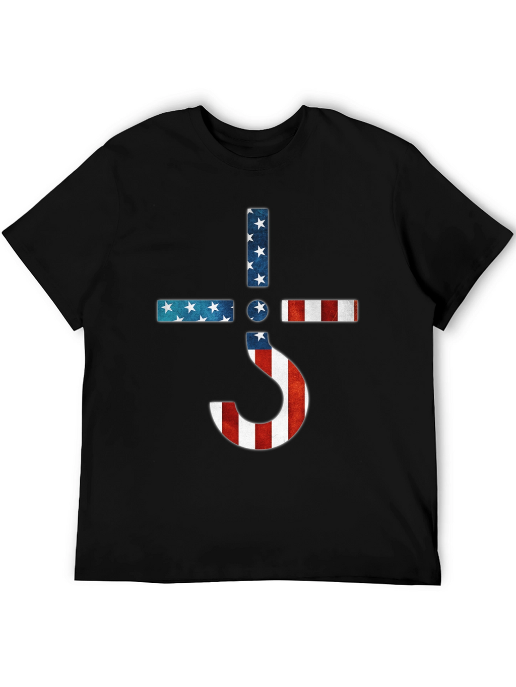 American Flag Ghost Band Logo T-Shirt