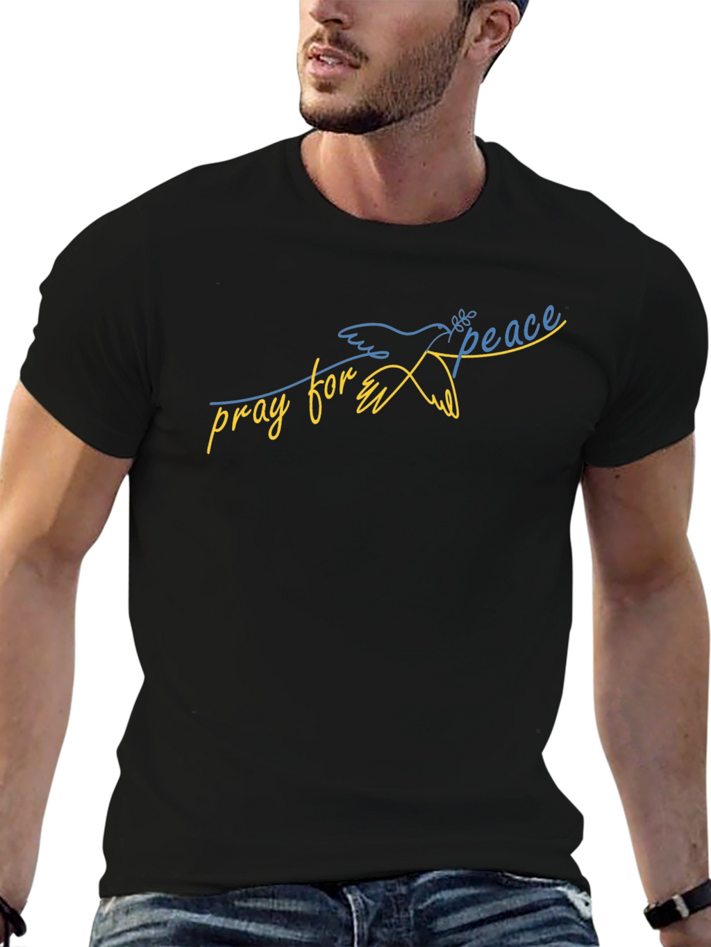 Pray for Peace Ukraine Dove T-Shirt