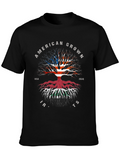 American Grown Iraqi Roots Black T-Shirt