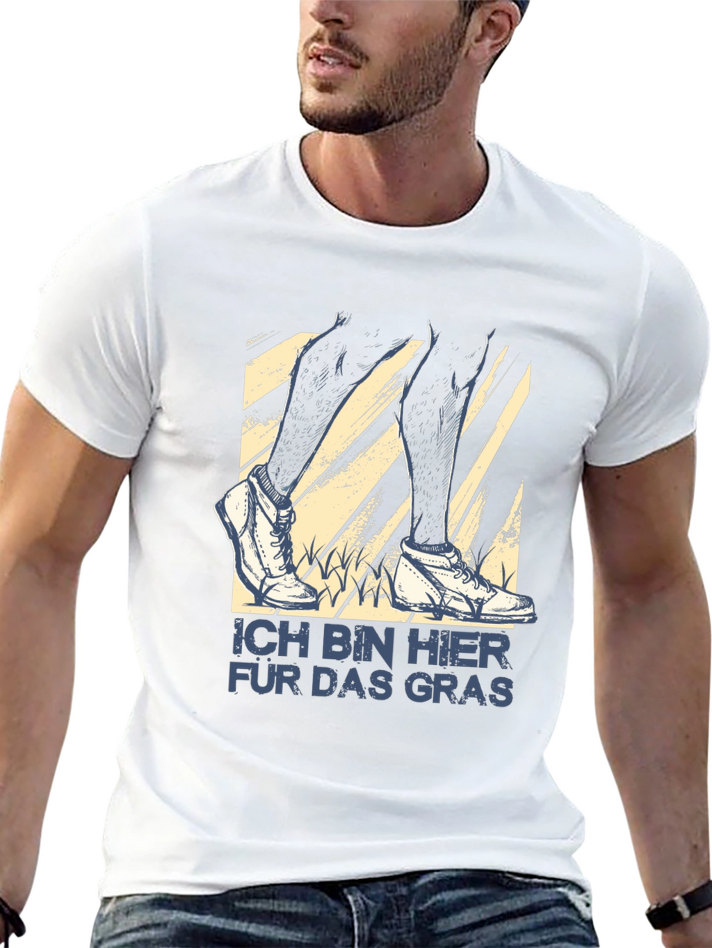 Ich Bin Hier Für Das Gras T-Shirt