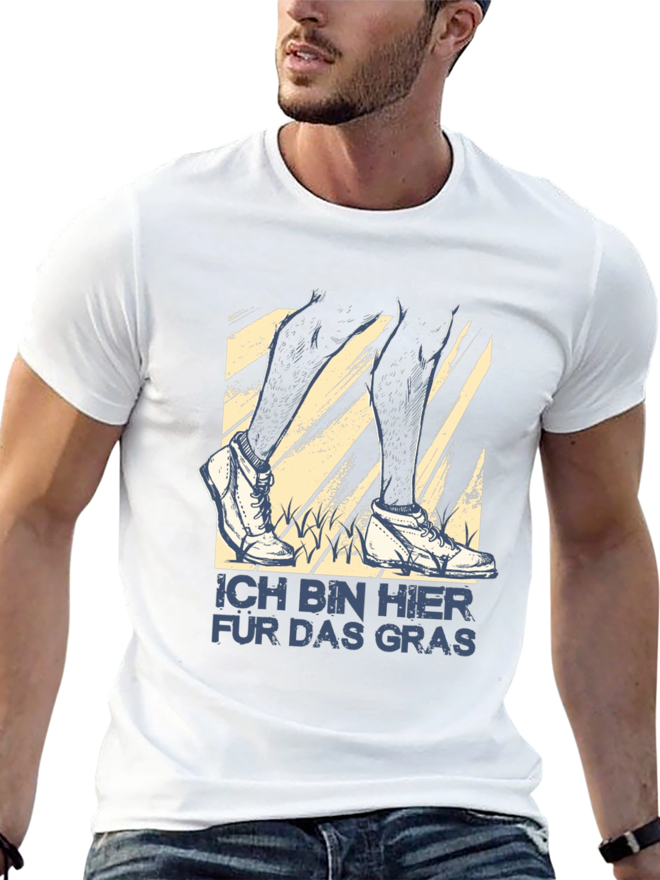 Ich Bin Hier Für Das Gras T-Shirt