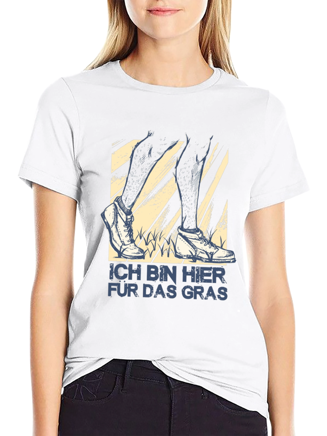 Ich Bin Hier Für Das Gras T-Shirt