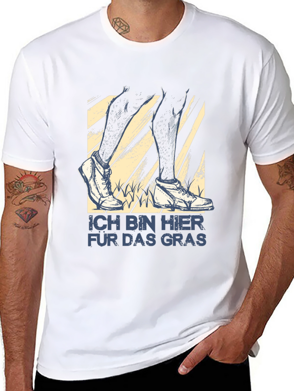Ich Bin Hier Für Das Gras T-Shirt