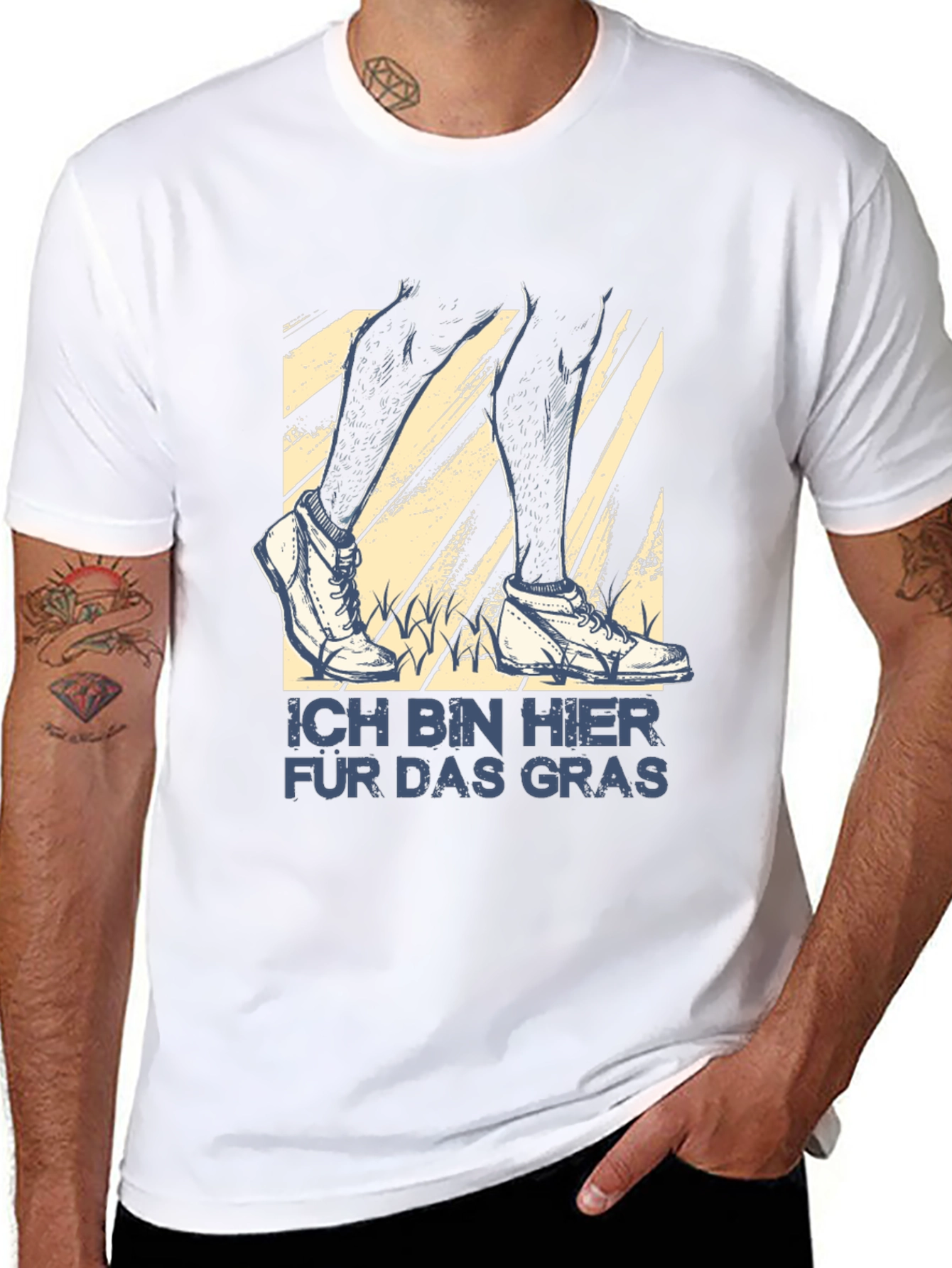 Ich Bin Hier Für Das Gras T-Shirt