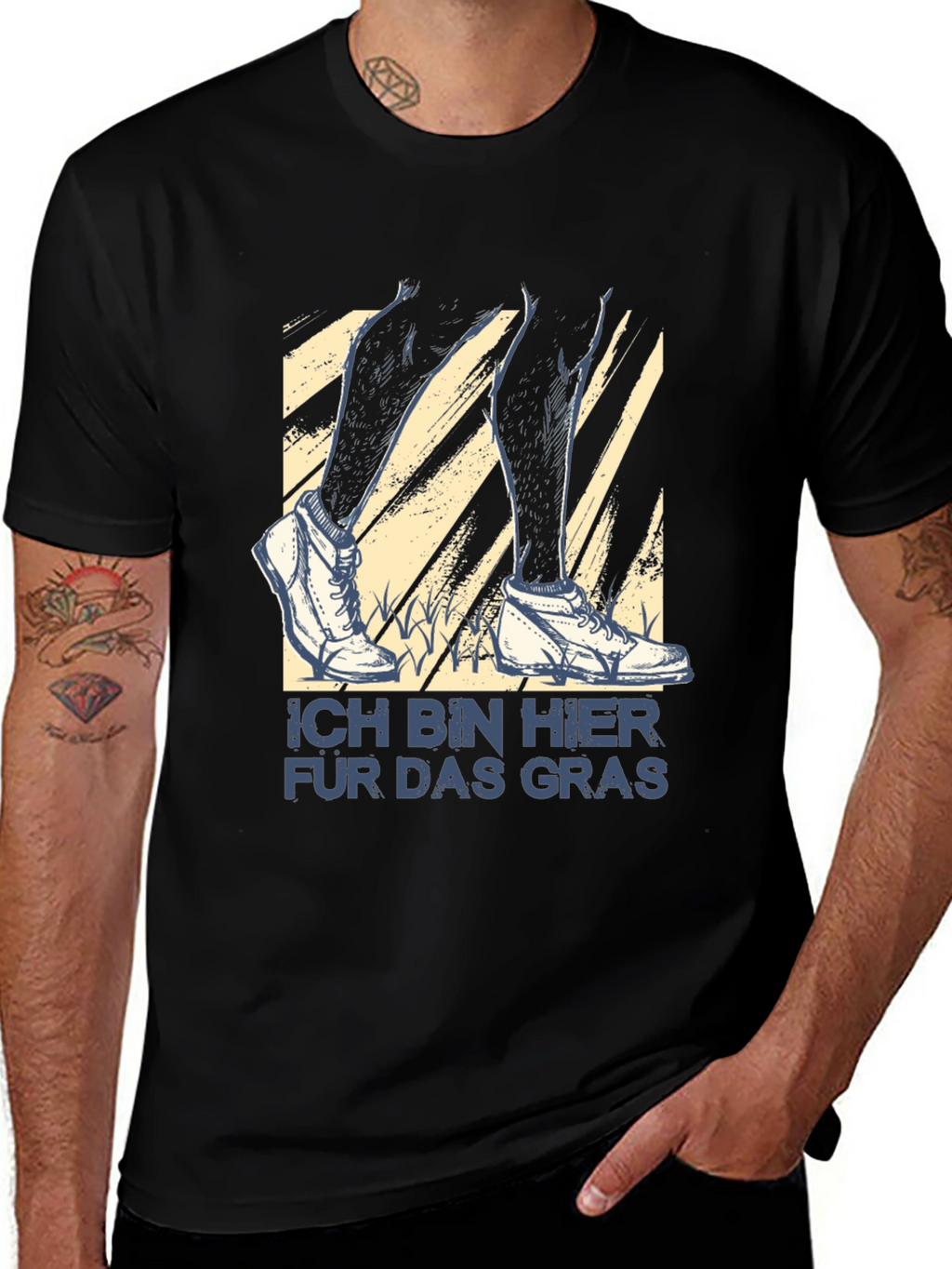 Ich Bin Hier Für Das Gras T-Shirt