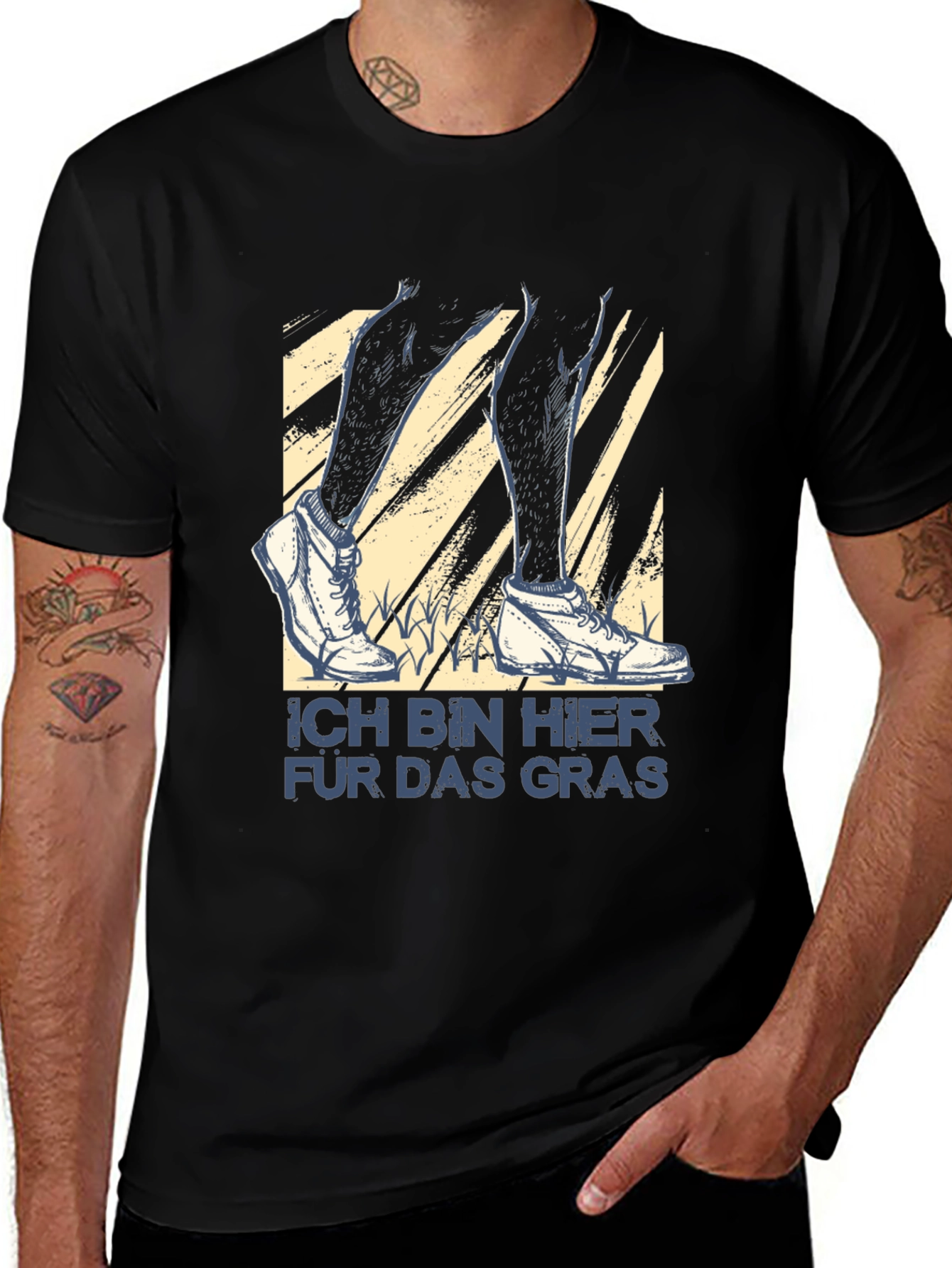 Ich Bin Hier Für Das Gras T-Shirt