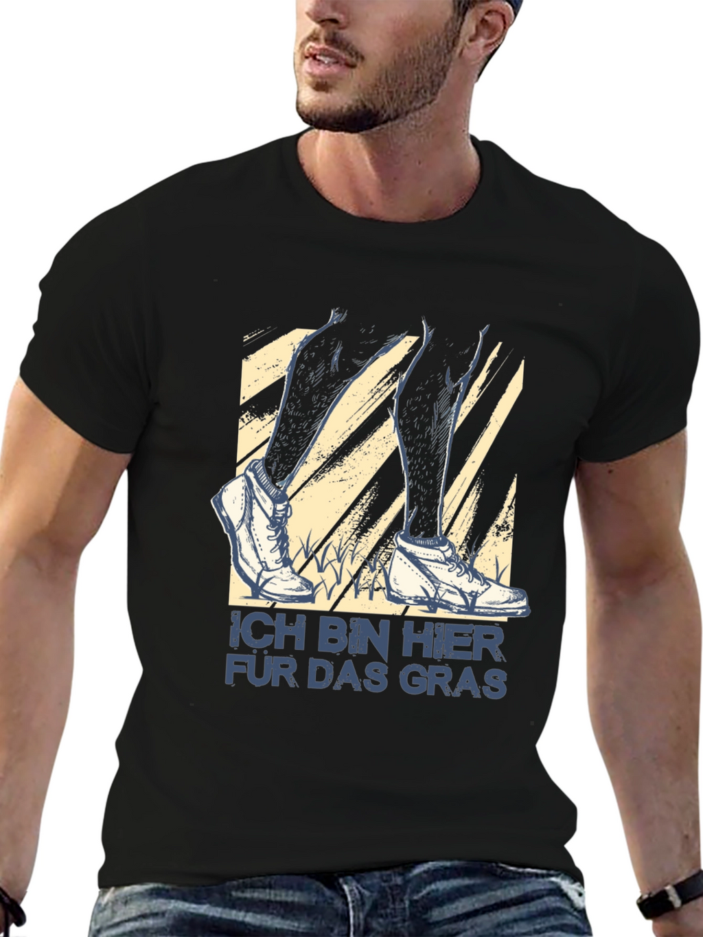 Ich Bin Hier Für Das Gras T-Shirt