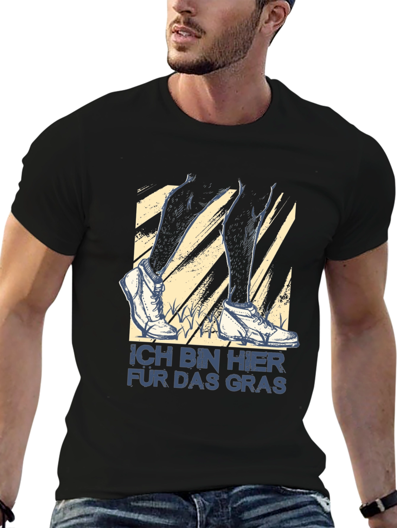Ich Bin Hier Für Das Gras T-Shirt