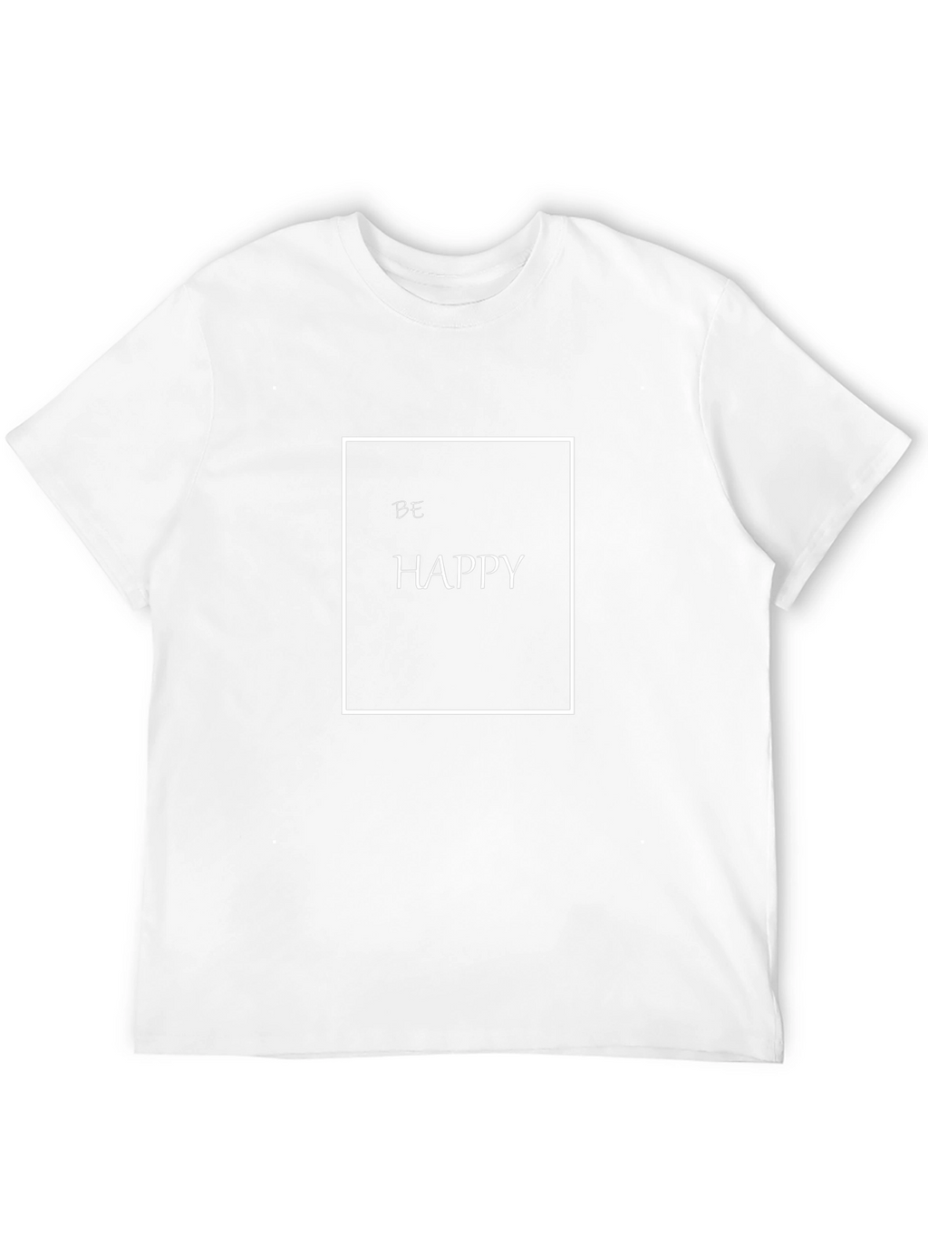 Be Happy Graphic Tee - Black Cotton Casual Shirt