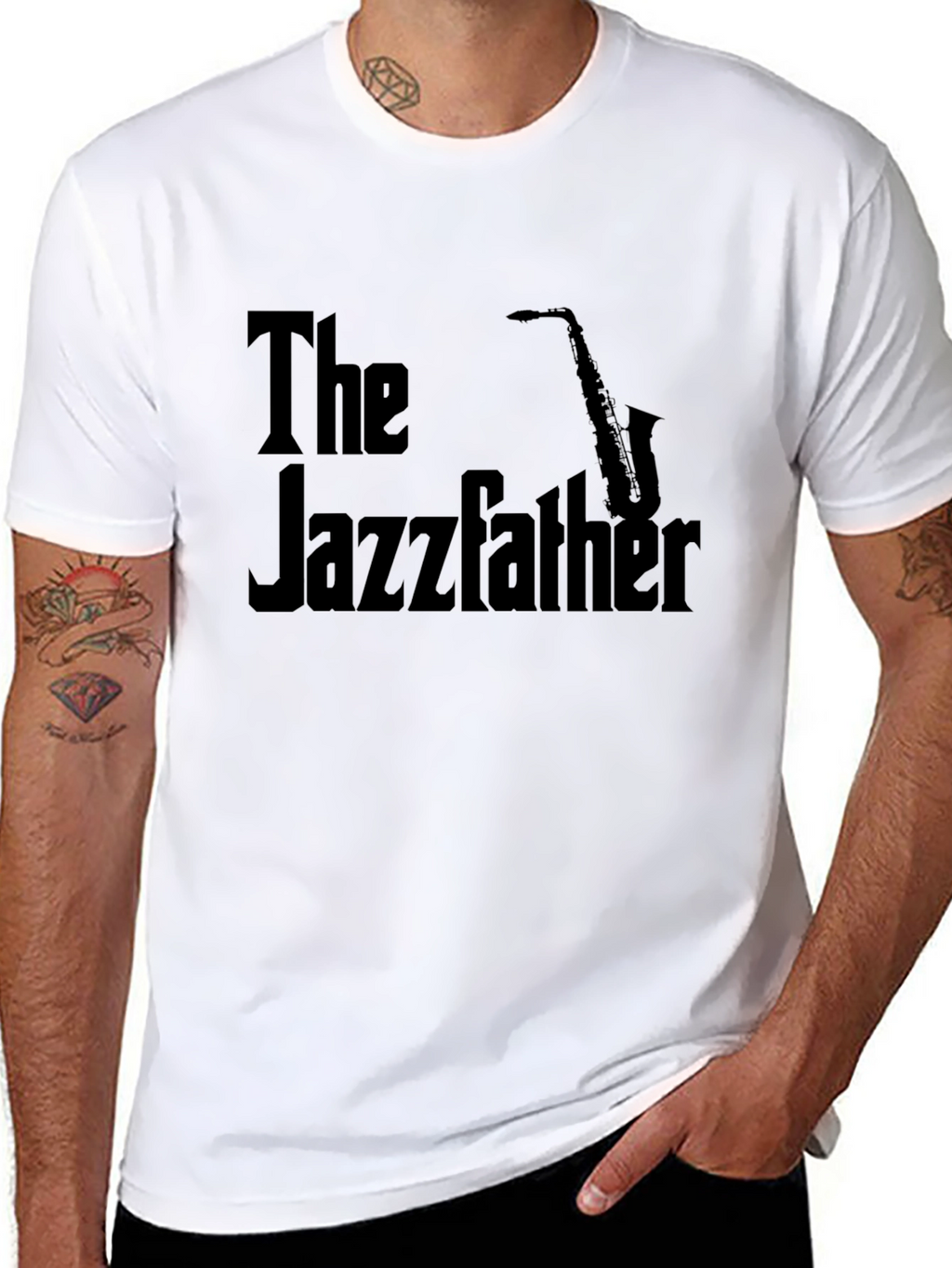 The Jazzfather Black T-Shirt - Music Inspired Tee