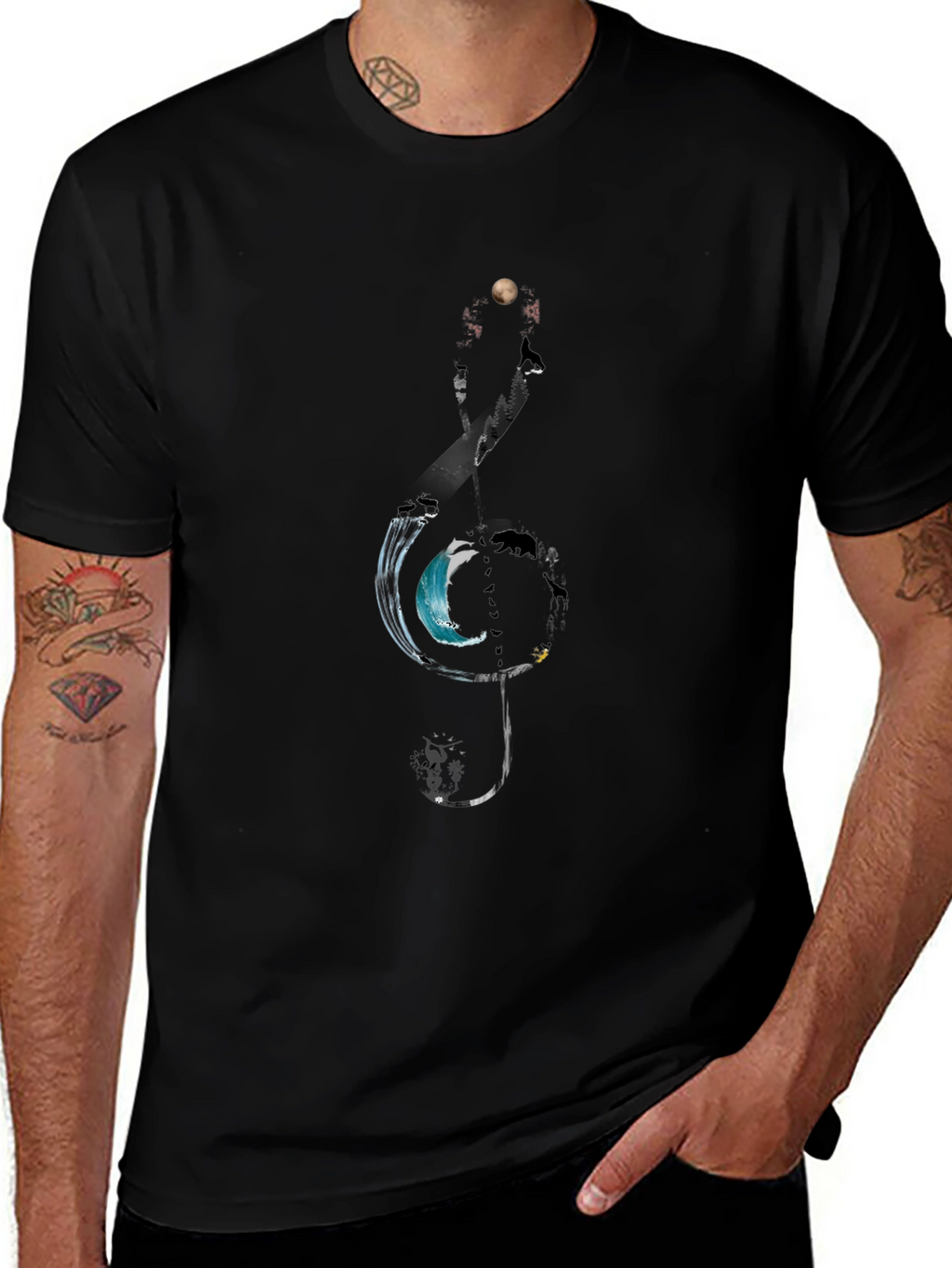 Nature Treble Clef Graphic Tee