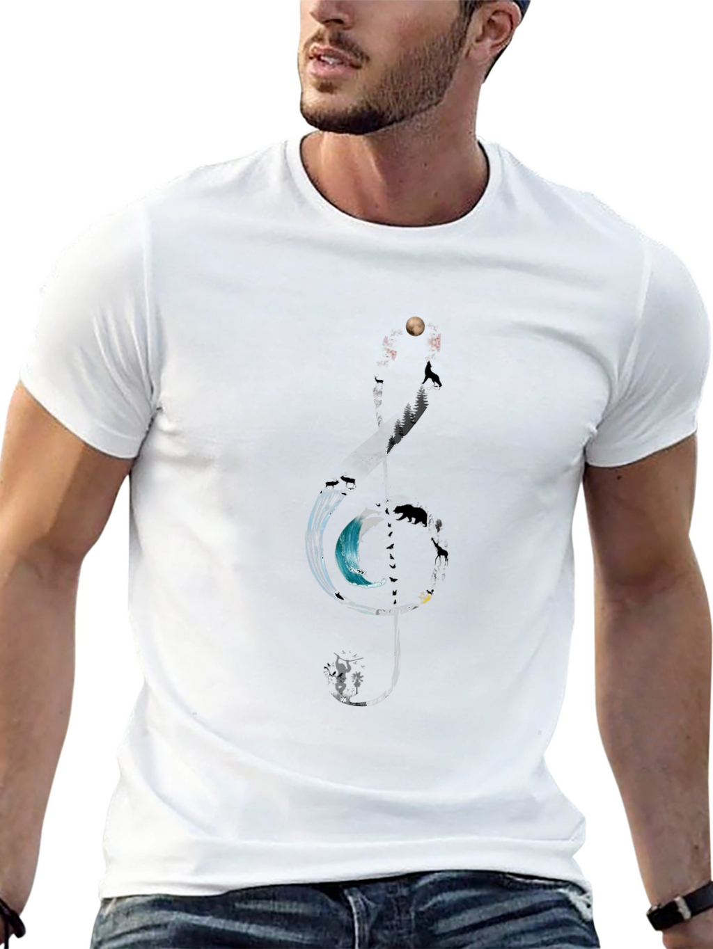 Nature Treble Clef Graphic Tee