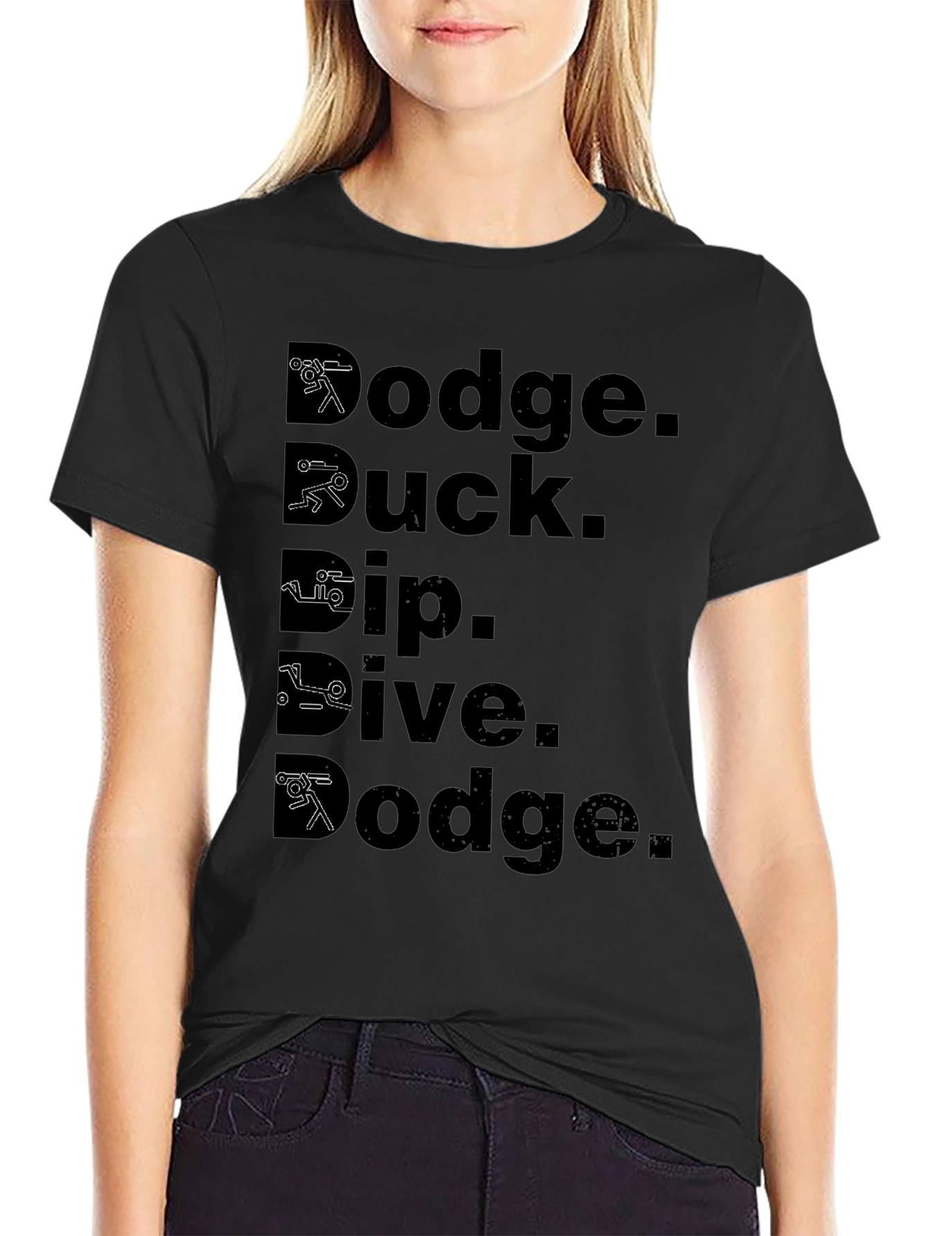 Dodge Duck Dip Dive Dodge Black T-Shirt