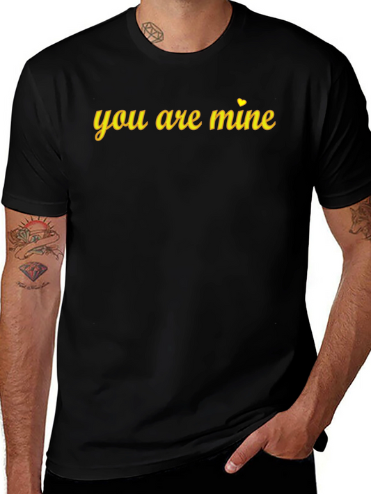 You Are Mine Graphic Tee - Black