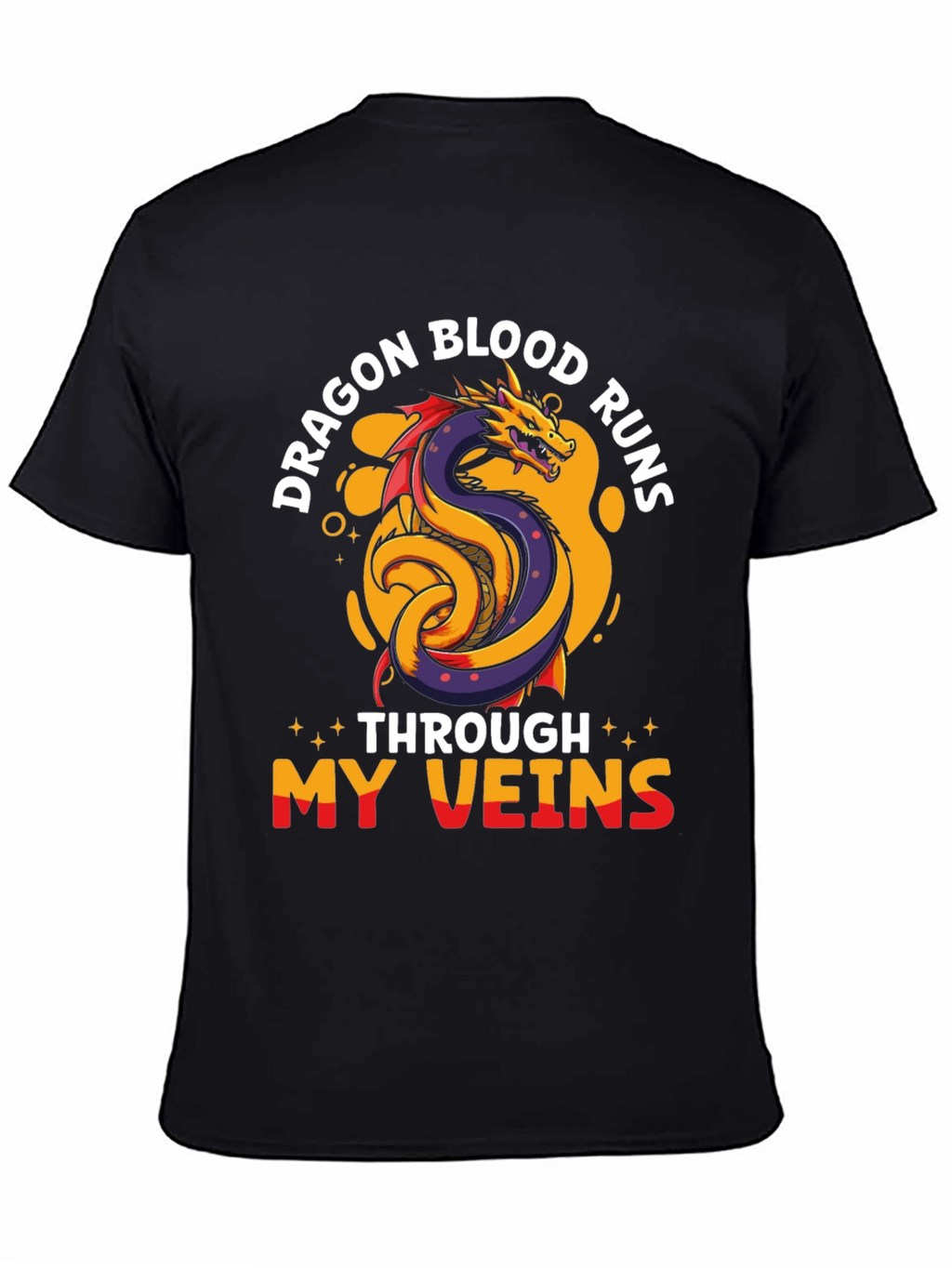 Dragon Blood Runs Through My Veins Graphic T-Shirt