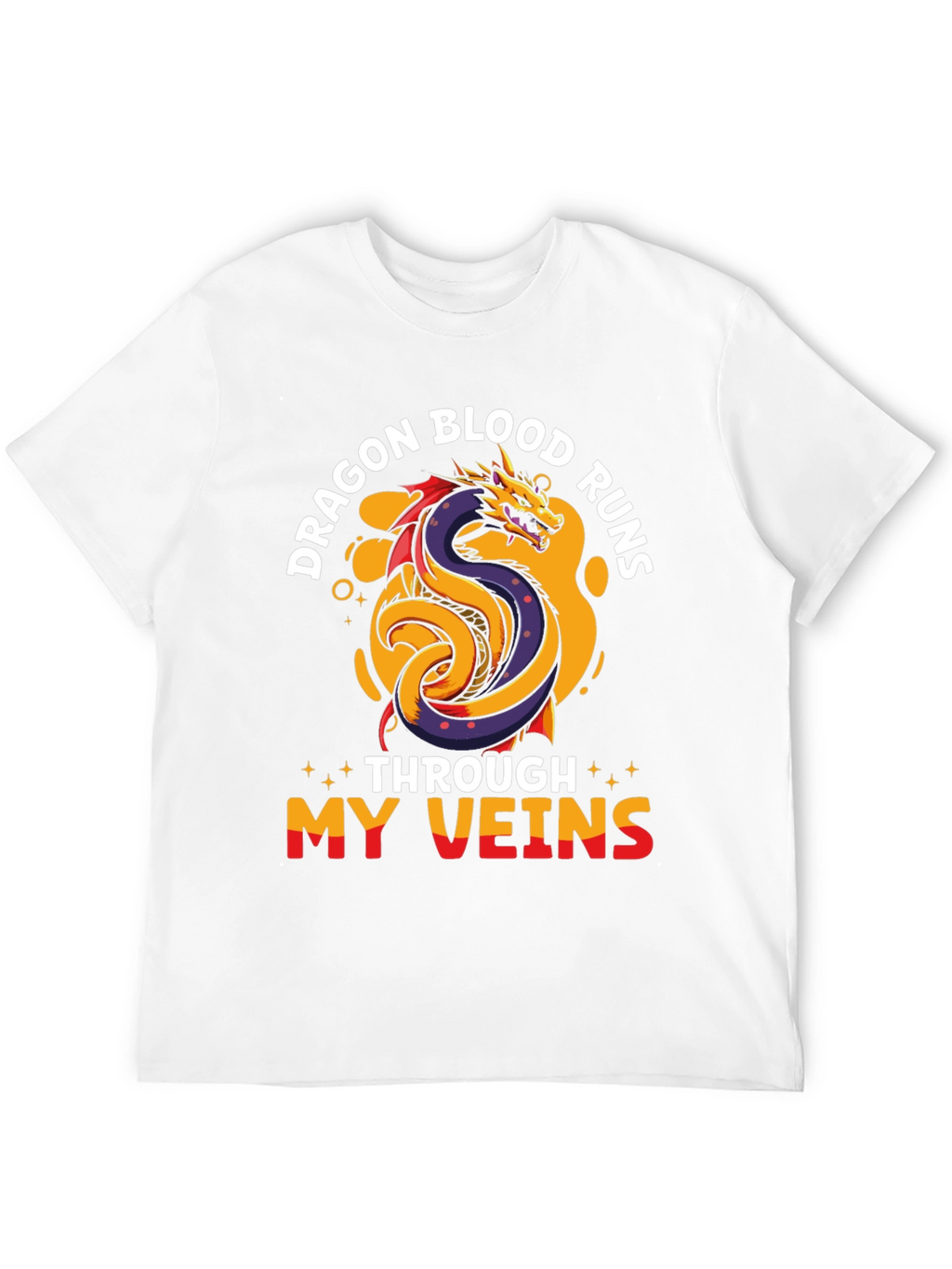 Dragon Blood Runs Through My Veins Graphic T-Shirt