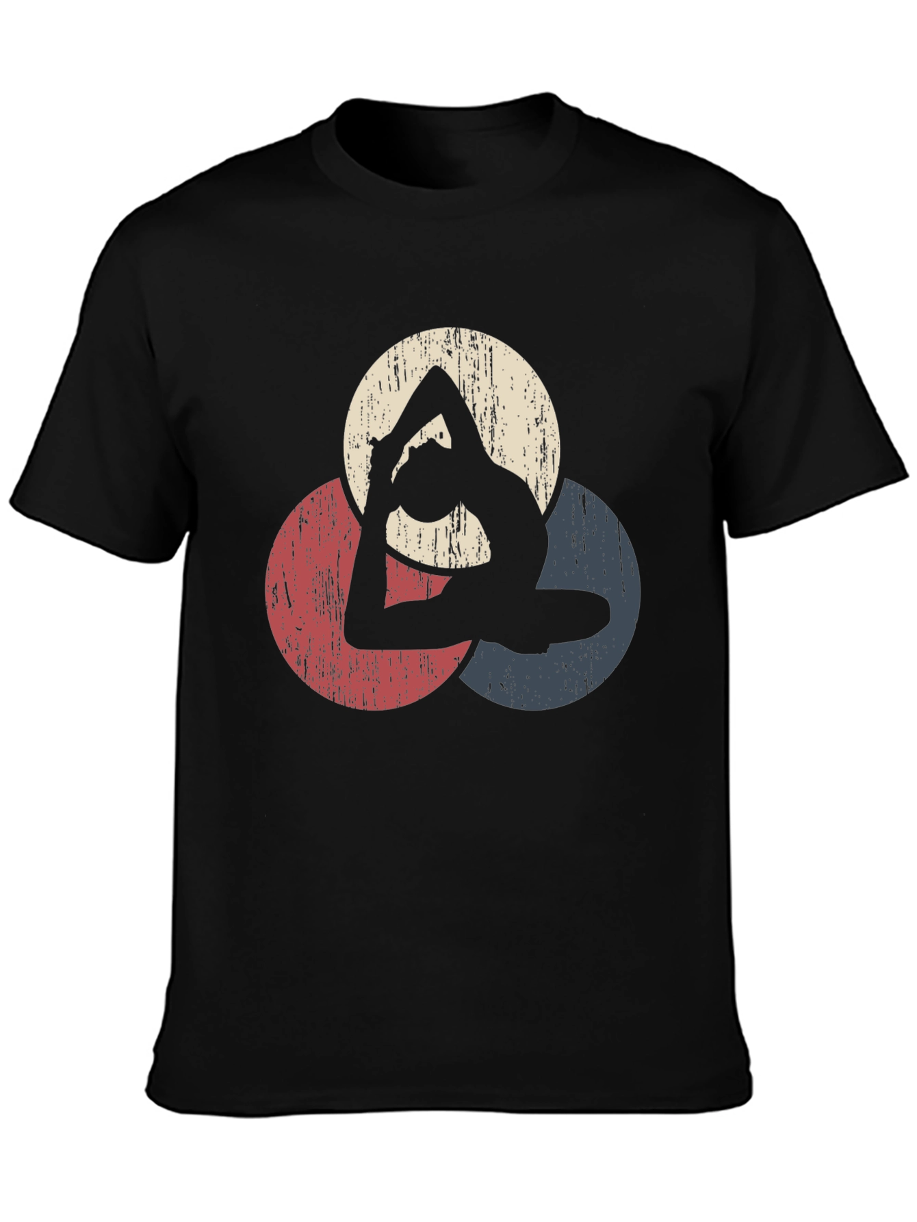 Yoga Pose T-Shirt - Black Graphic Tee