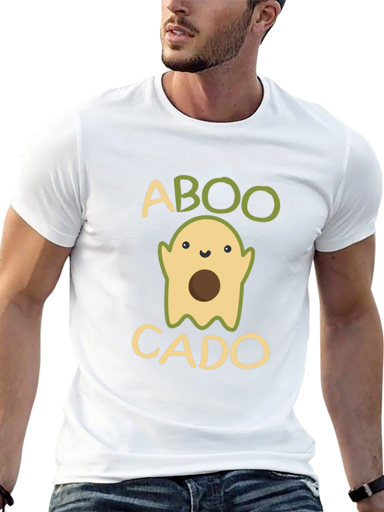 ABOOCADO T-Shirt - Funny Halloween Avocado Ghost Tee